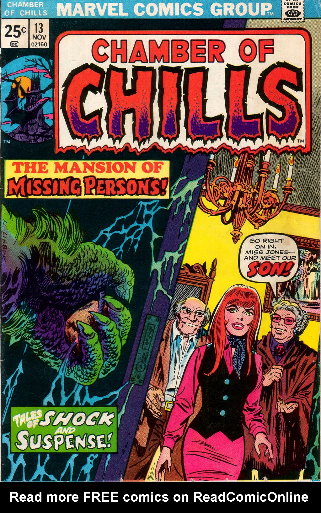 Read online Chamber of Chills (1972) comic -  Issue #13 - 1