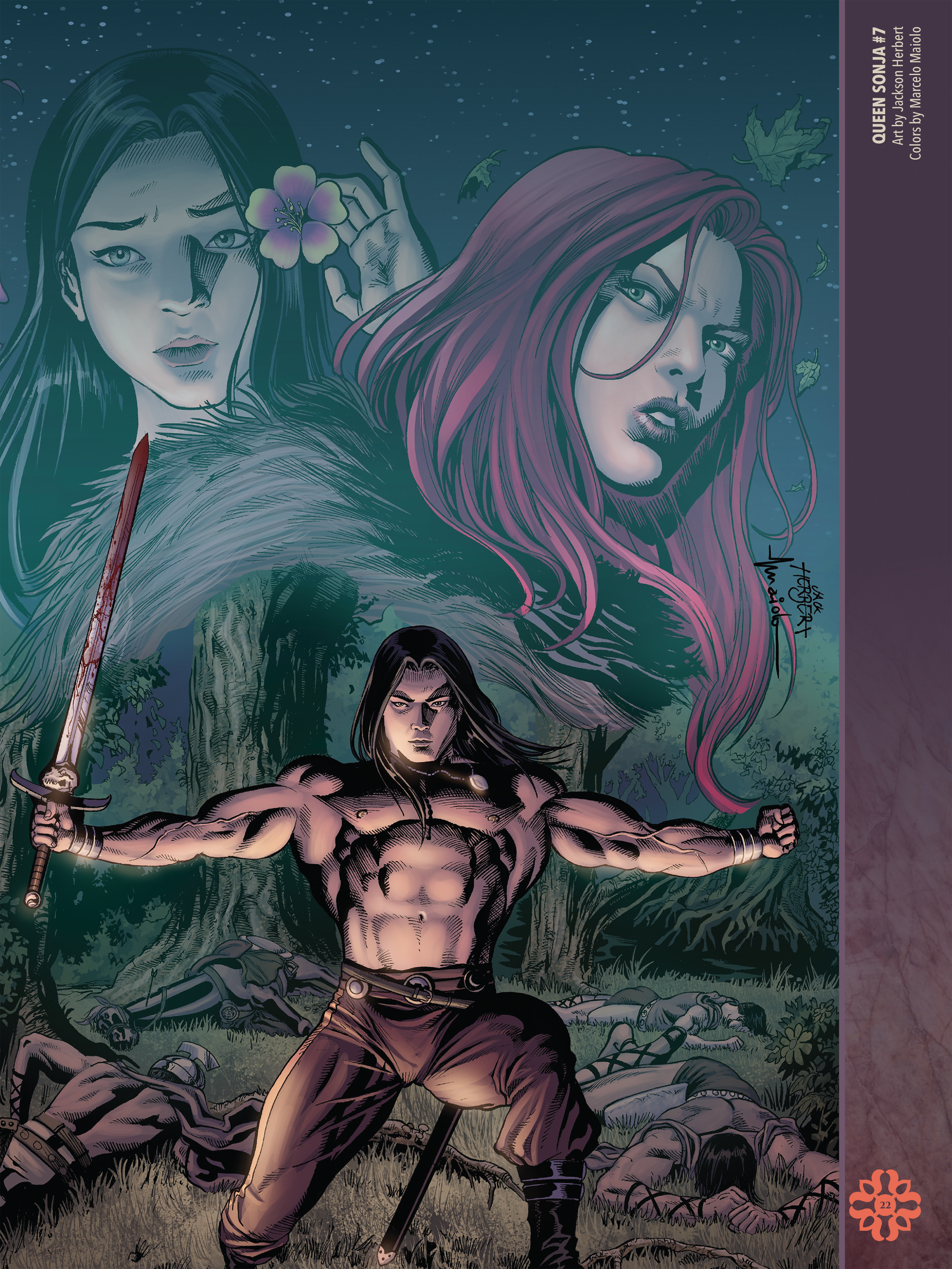 Read online The Art of Red Sonja comic -  Issue # TPB 2 (Part 1) - 22