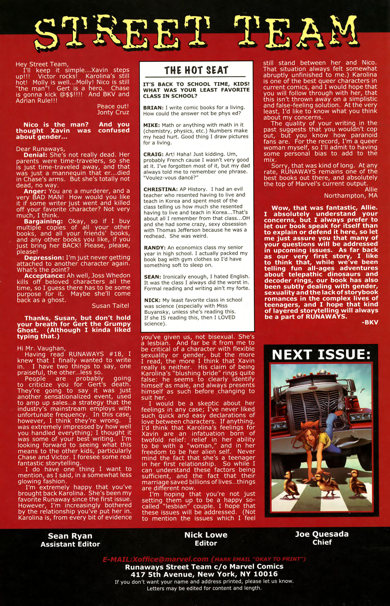 Read online Runaways (2005) comic -  Issue #20 - 24