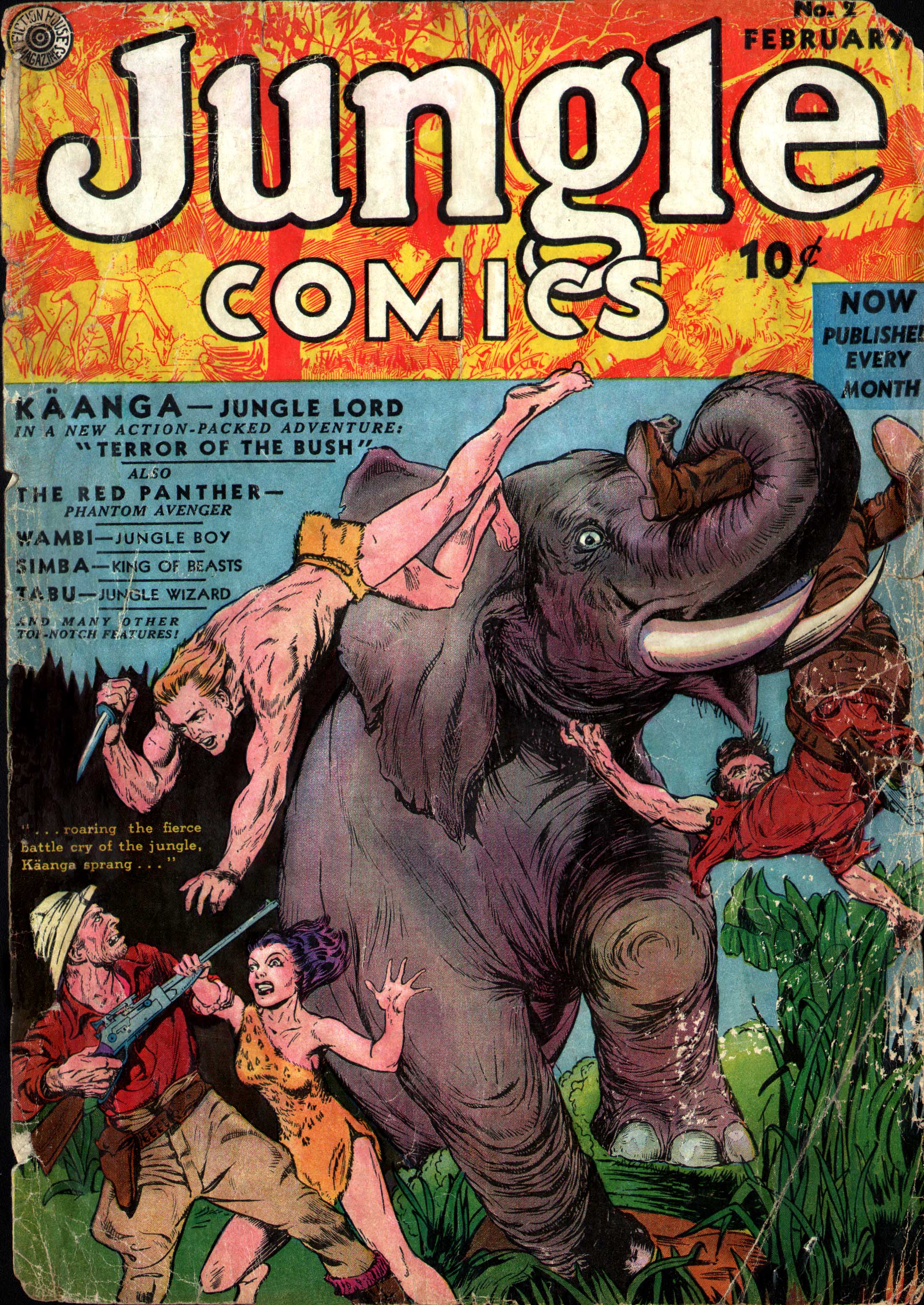 Read online Jungle Comics comic -  Issue #2 - 1