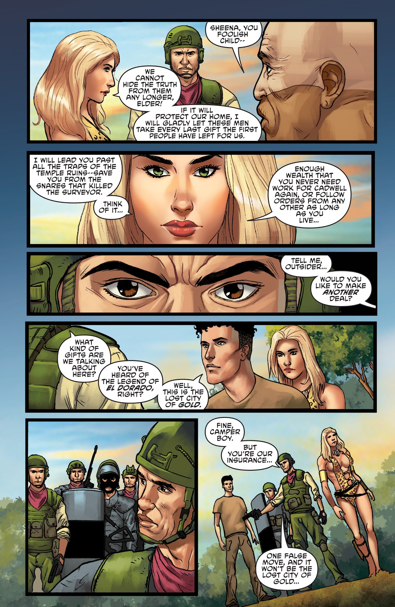 Read online Sheena: Queen Of The Jungle (2017) comic -  Issue # _TPB 1 - 107