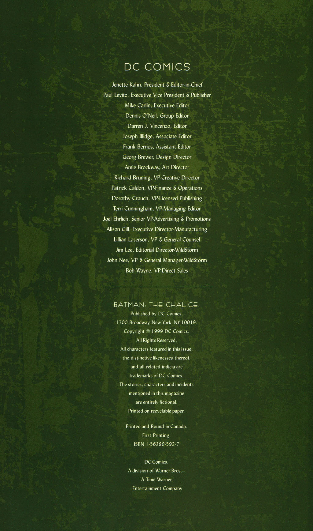 Read online Batman: The Chalice comic -  Issue # Full - 5