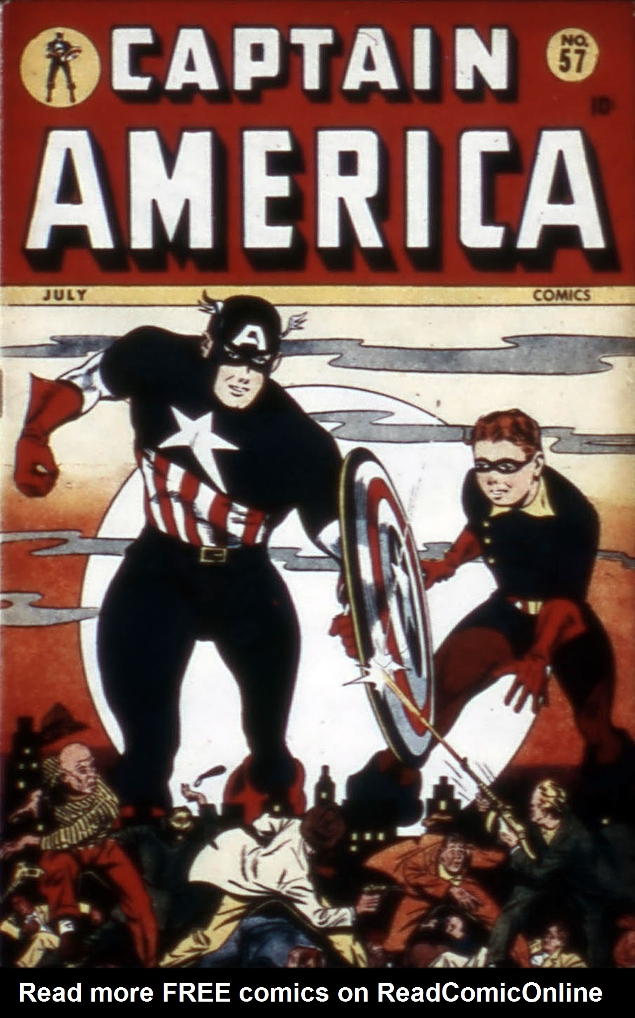 Read online Captain America Comics comic -  Issue #57 - 1