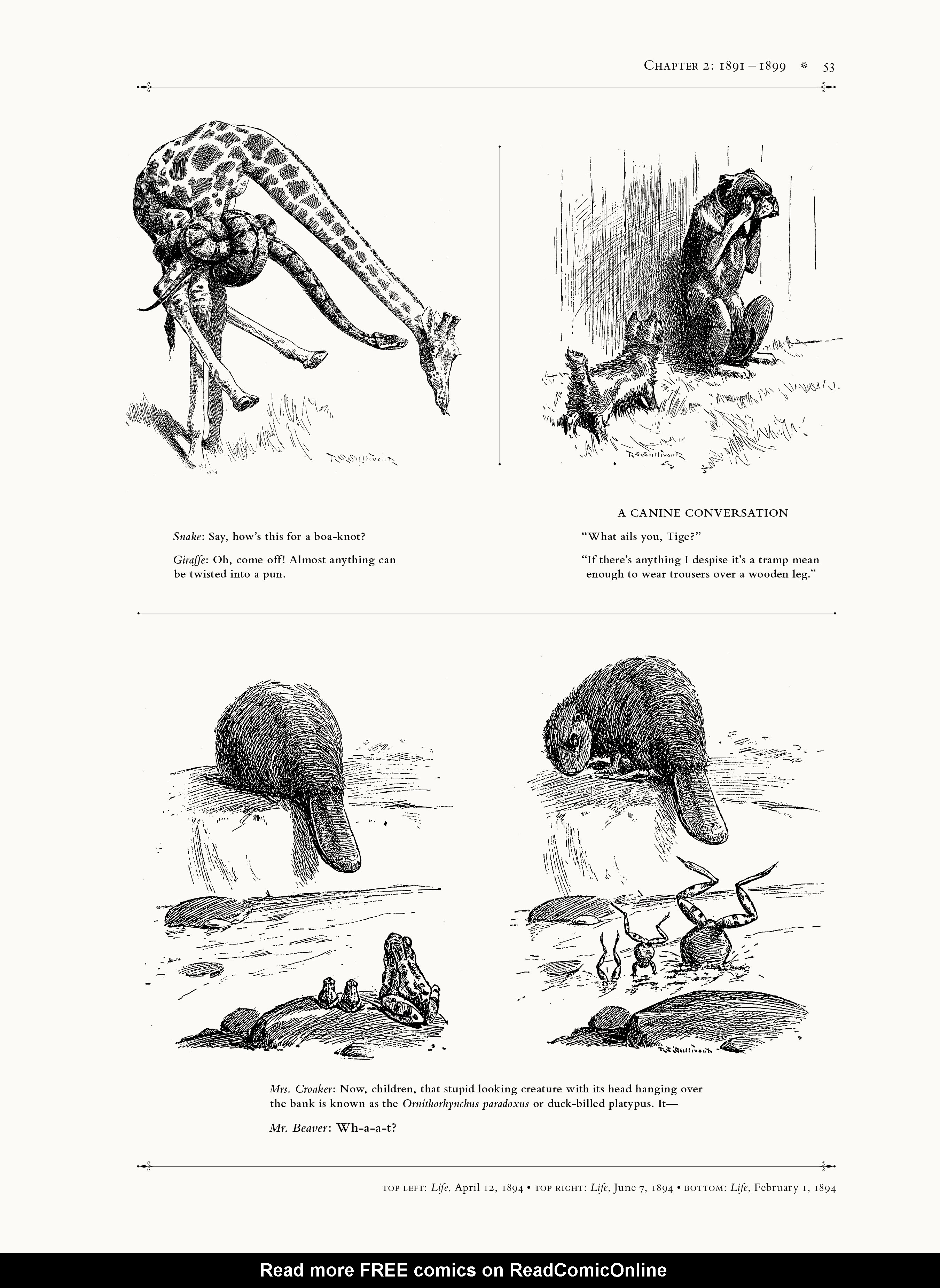 Read online A Cockeyed Menagerie: The Drawings of T.S. Sullivant comic -  Issue # TPB (Part 1) - 74