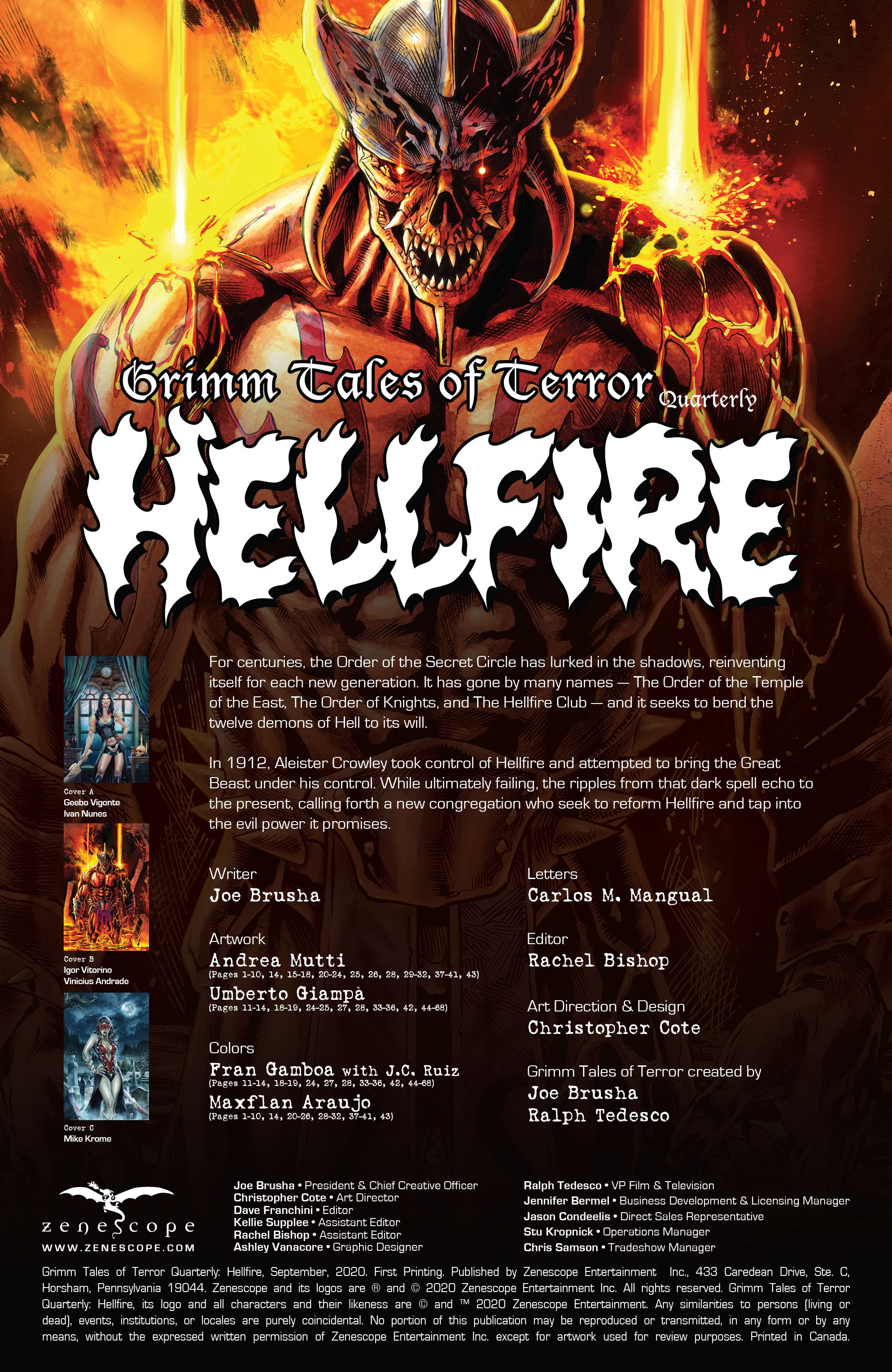 Read online Tales of Terror Quarterly: Hellfire comic -  Issue # Full - 2