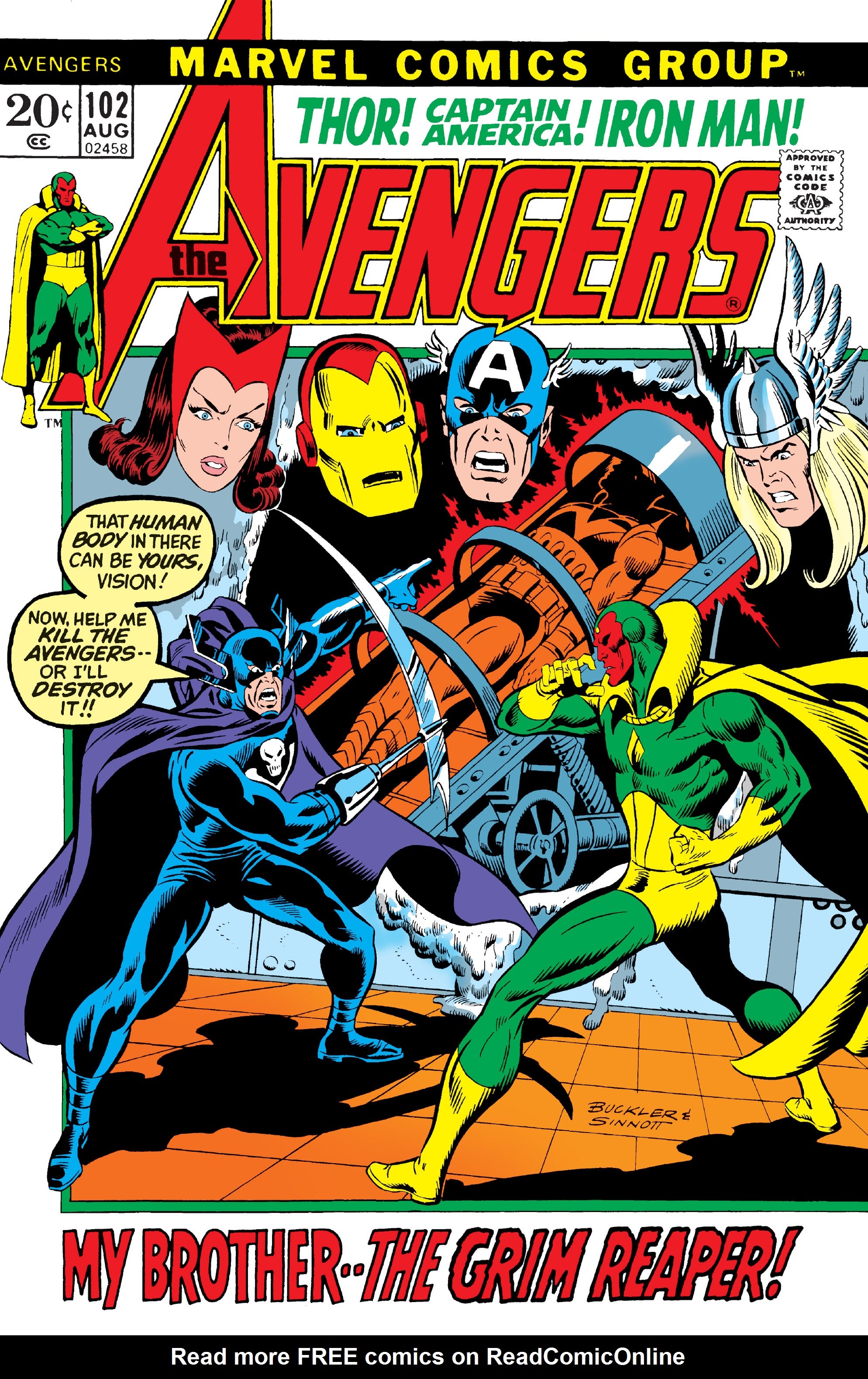 Read online The Avengers (1963) comic -  Issue #102 - 1