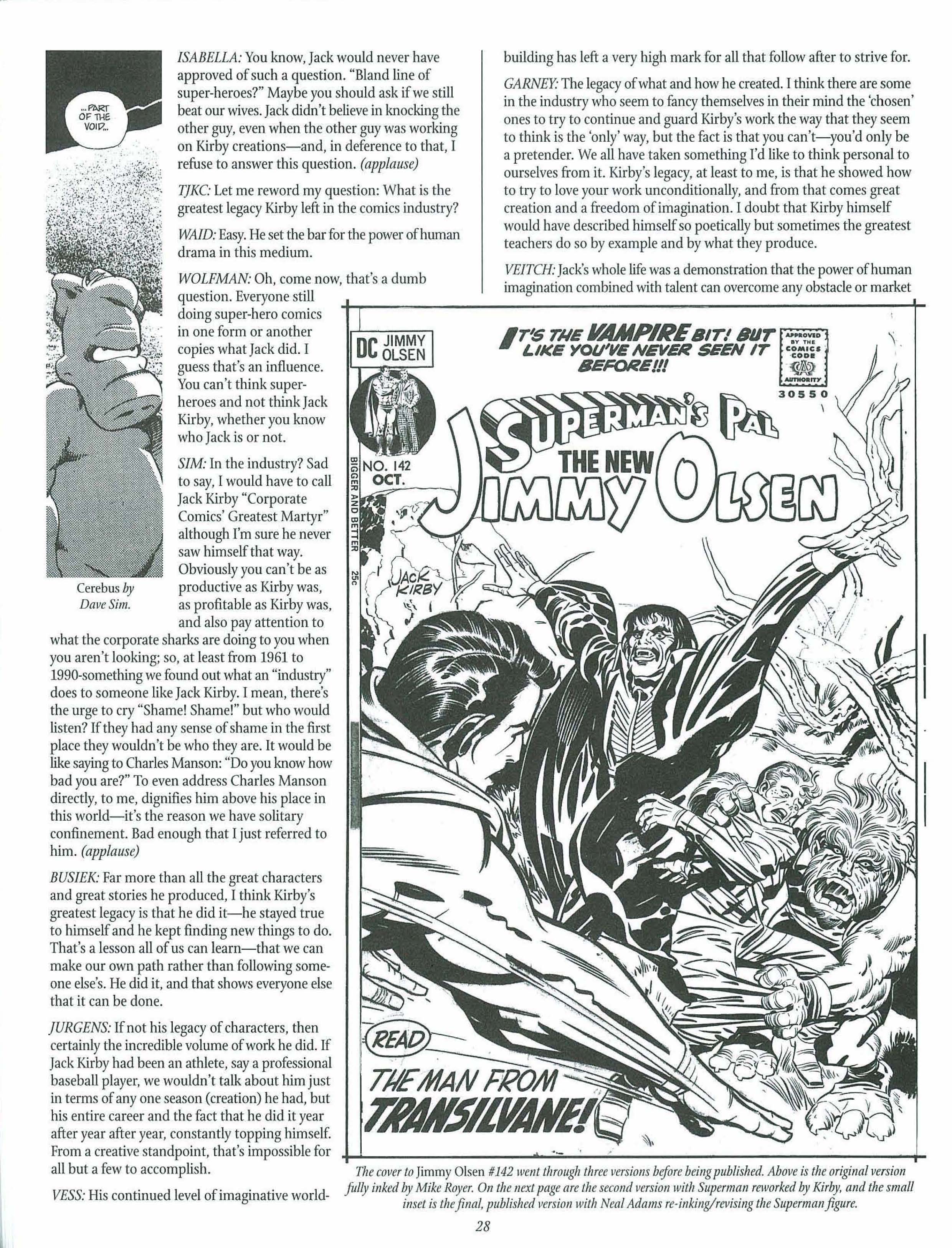 Read online The Jack Kirby Collector comic -  Issue #27 - 28