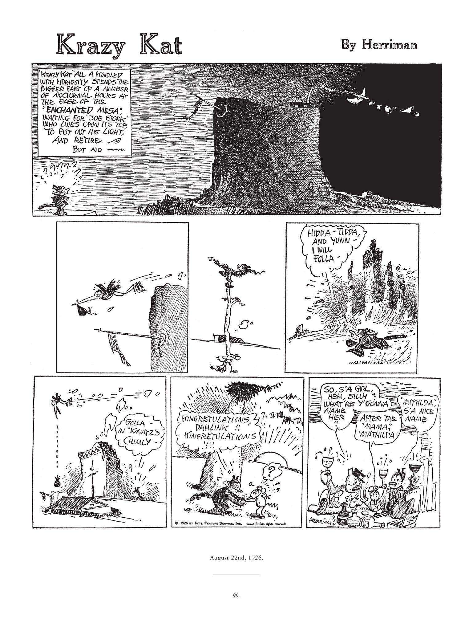 Read online Krazy & Ignatz comic -  Issue # TPB 4 - 100