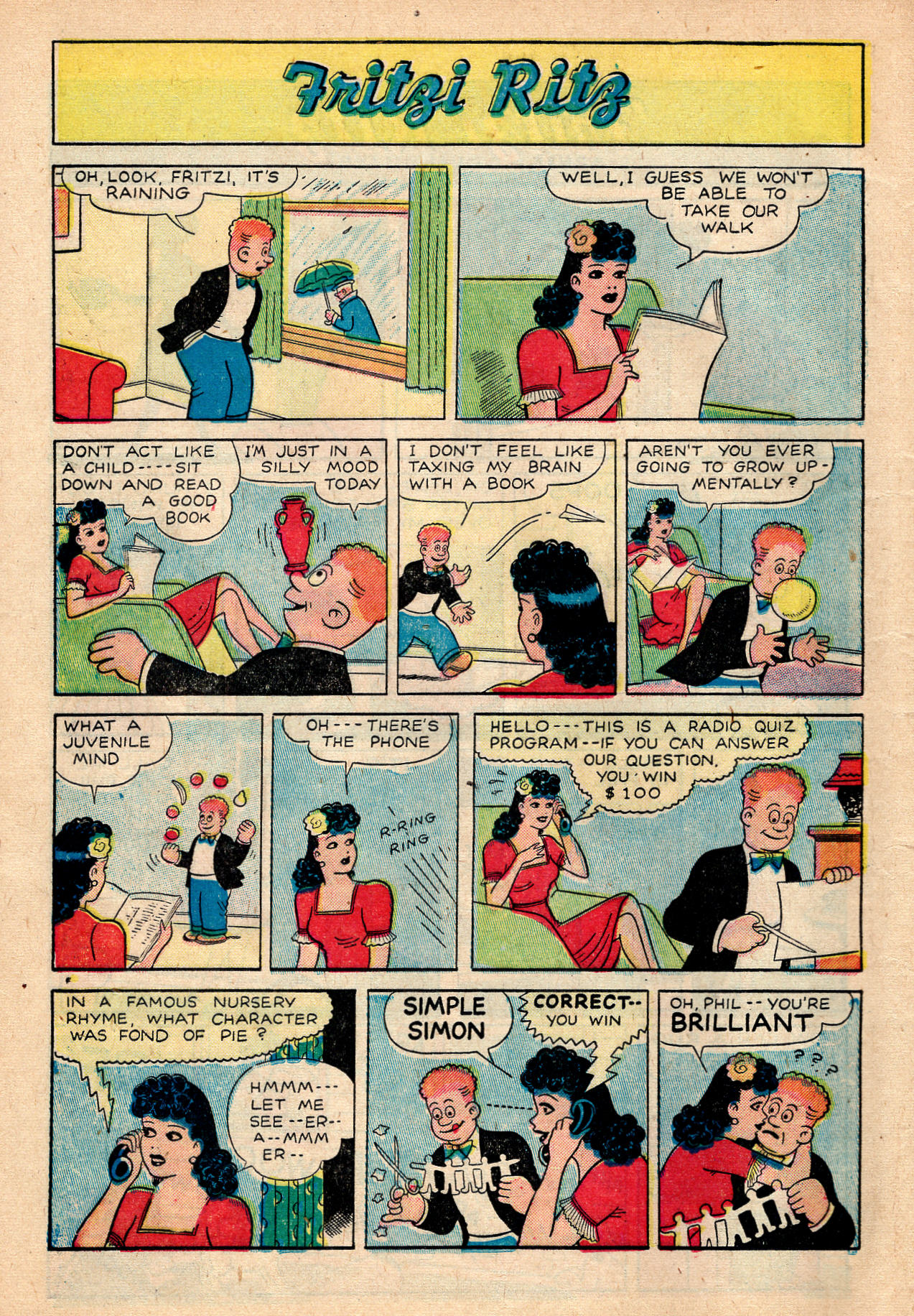 Read online Fritzi Ritz (1953) comic -  Issue #47 - 14