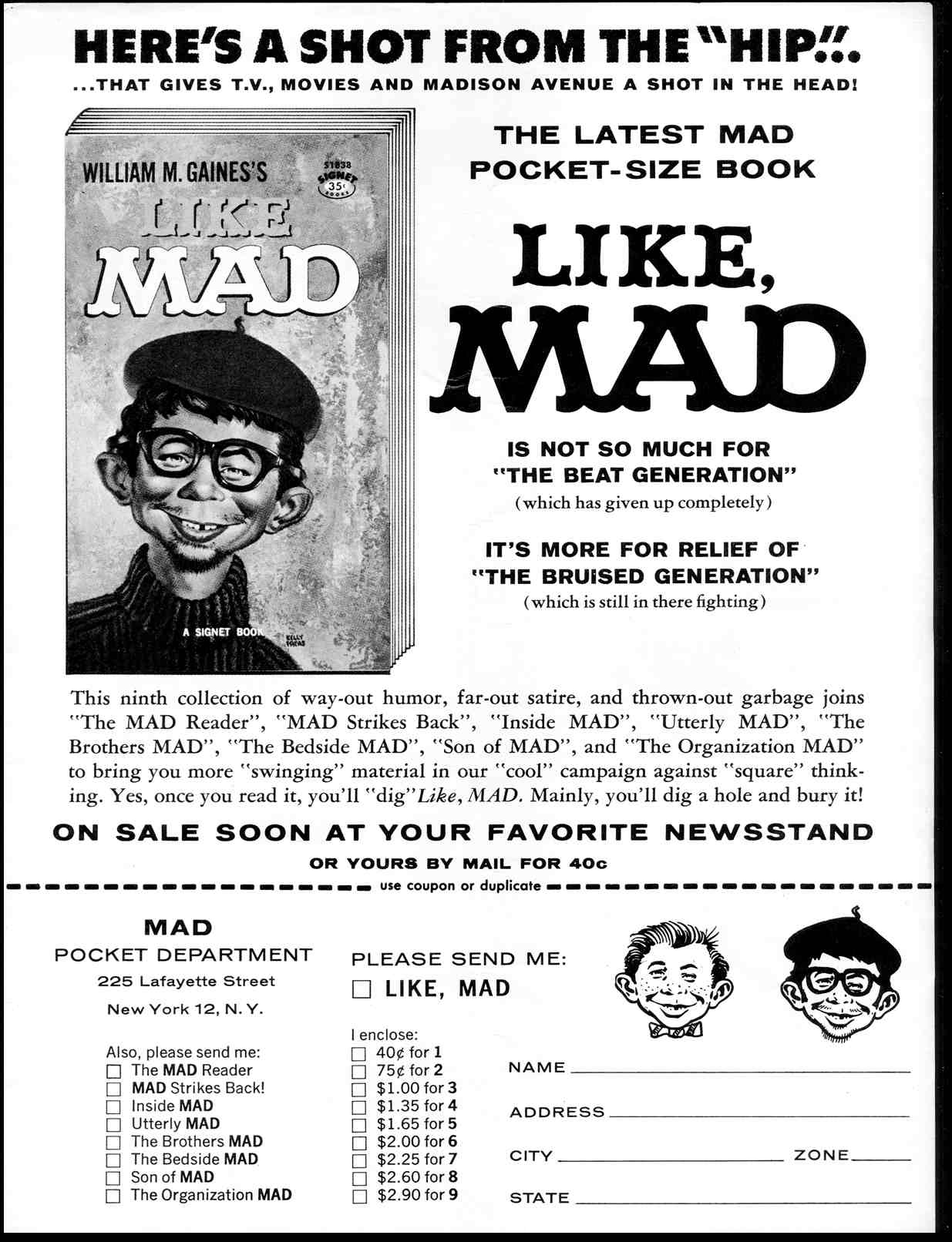 Read online MAD comic -  Issue #59 - 51