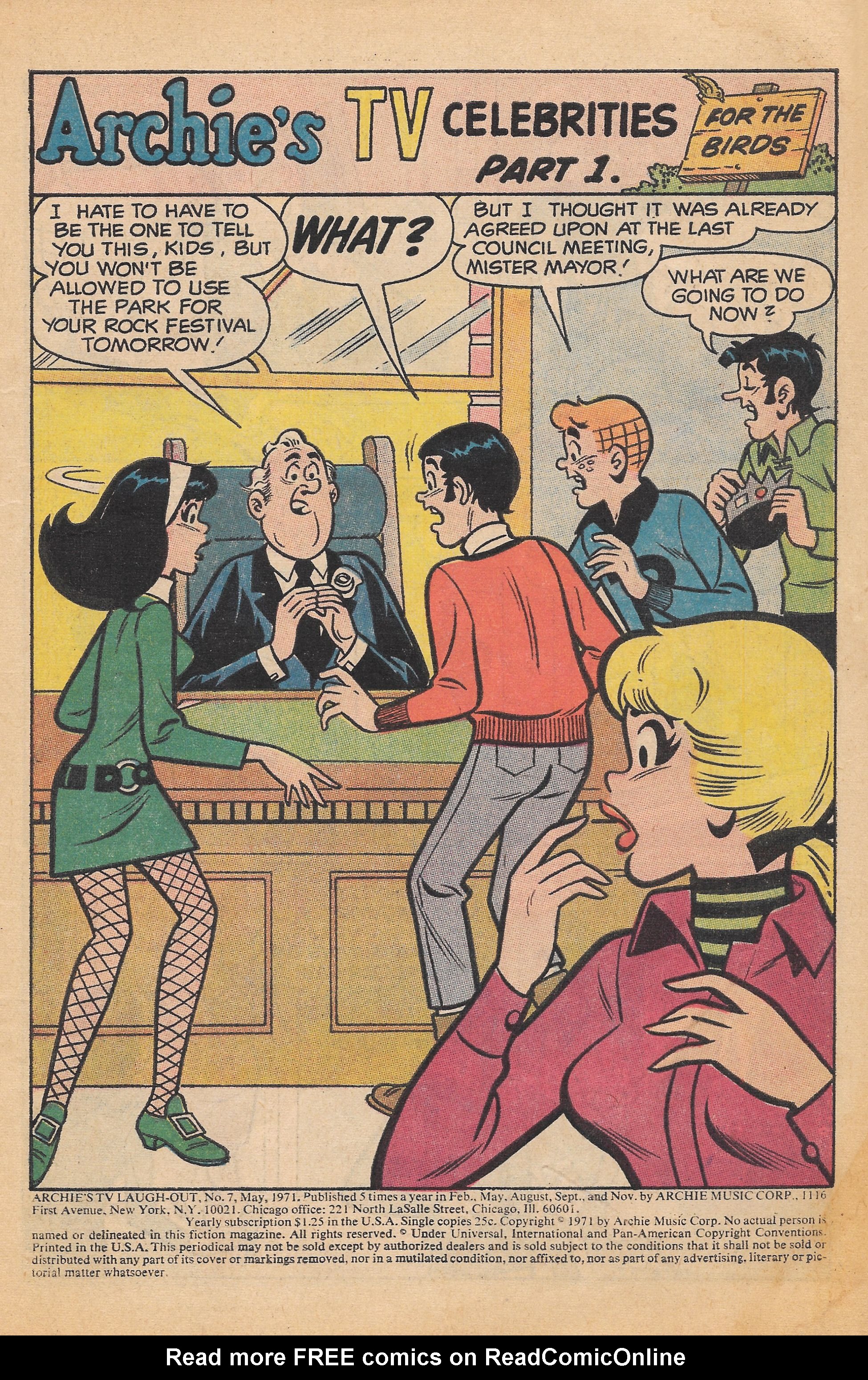 Read online Archie's TV Laugh-Out comic -  Issue #7 - 3