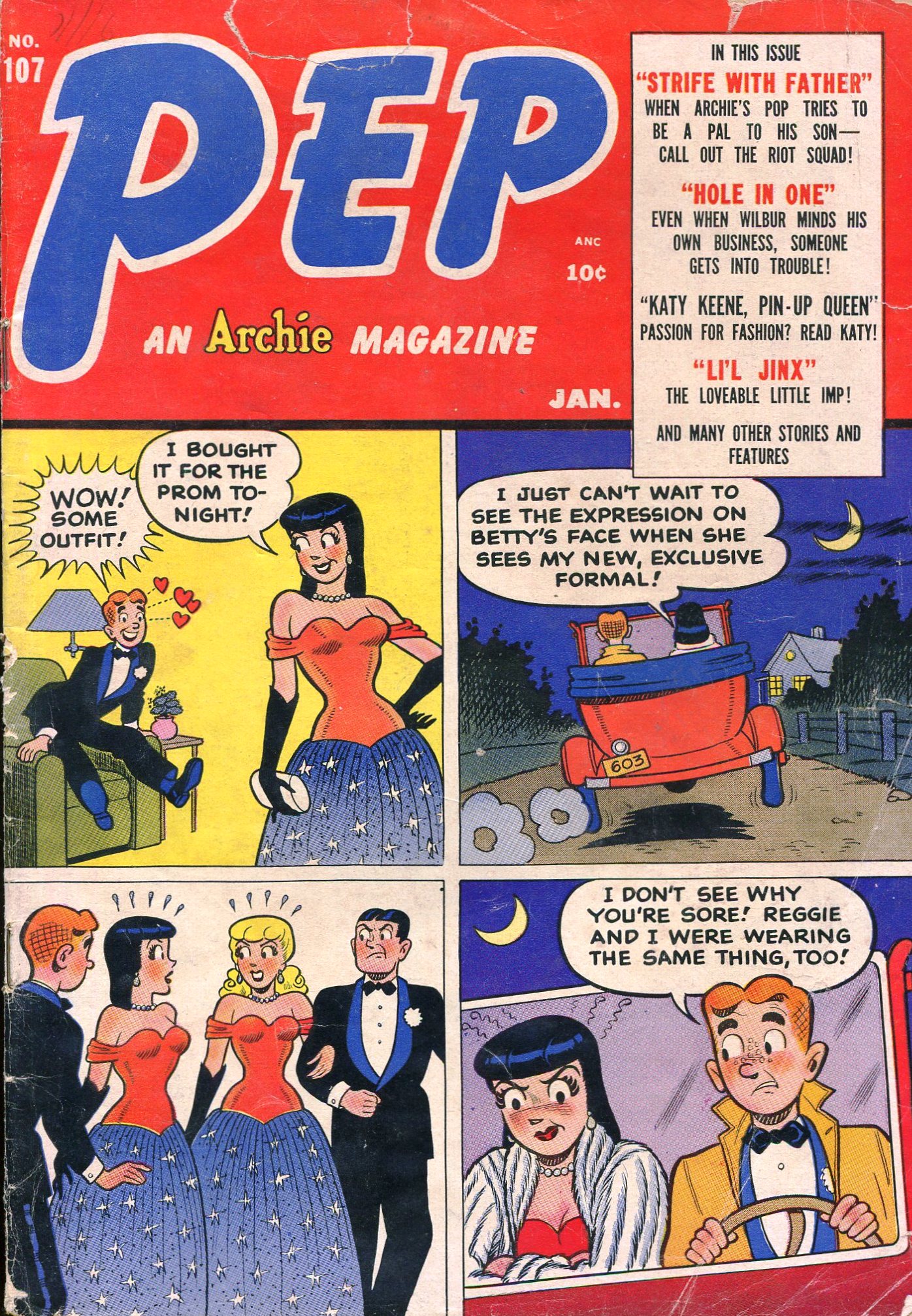 Read online Pep Comics comic -  Issue #107 - 1
