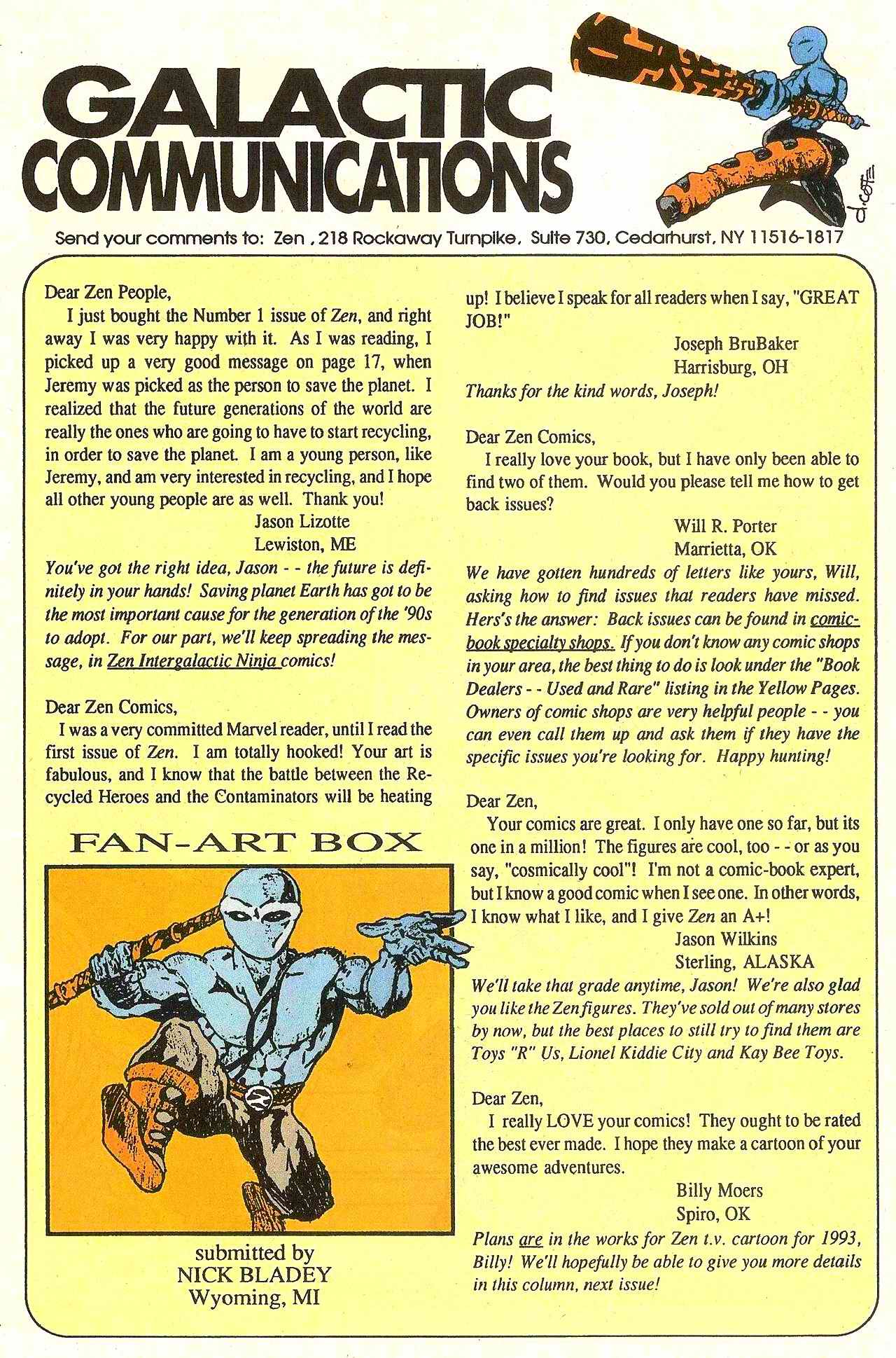 Read online Zen Intergalactic Ninja (1992) comic -  Issue #3 - 31