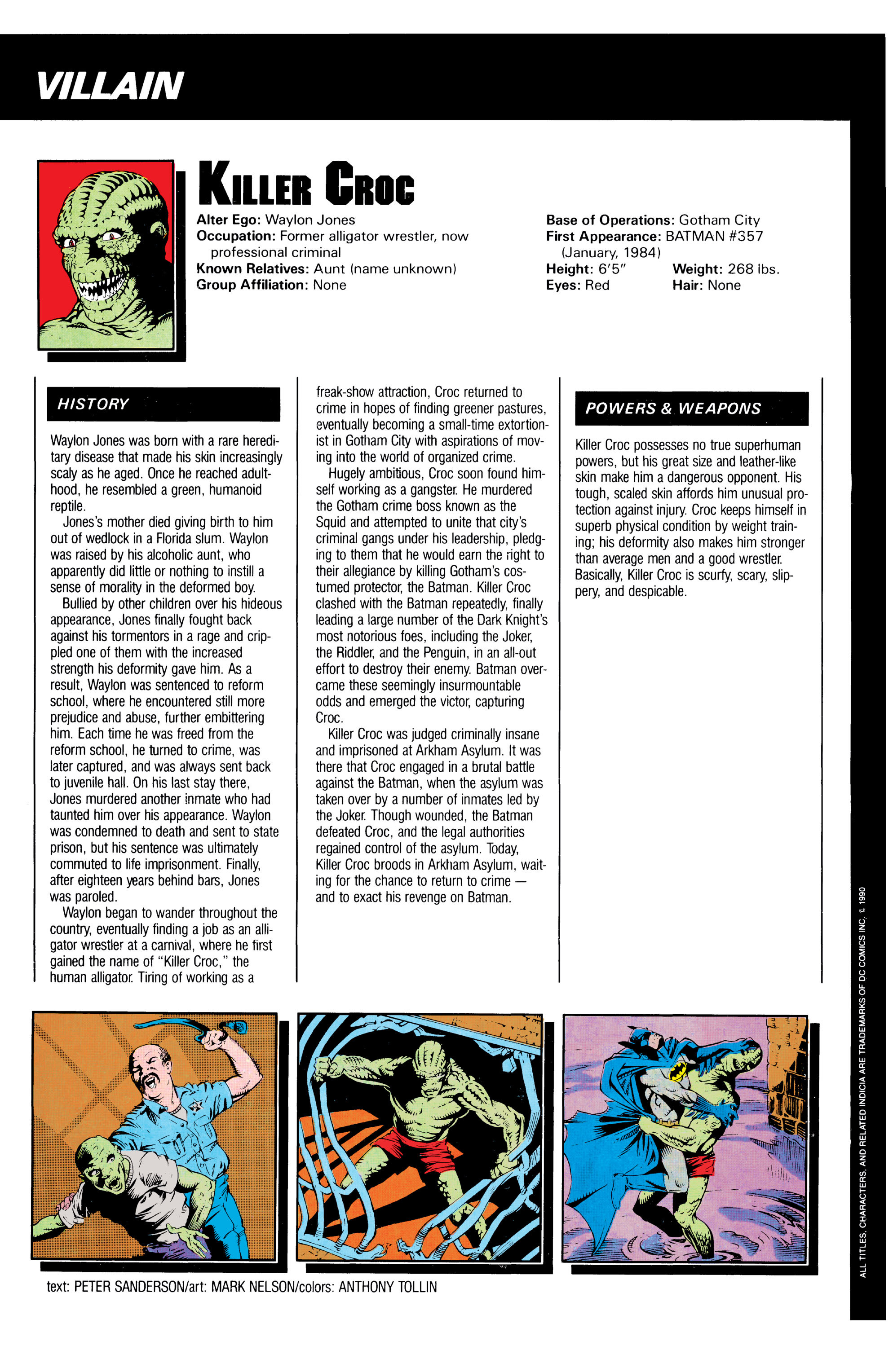 Read online Batman: Arkham: Killer Croc comic -  Issue # Full - 290