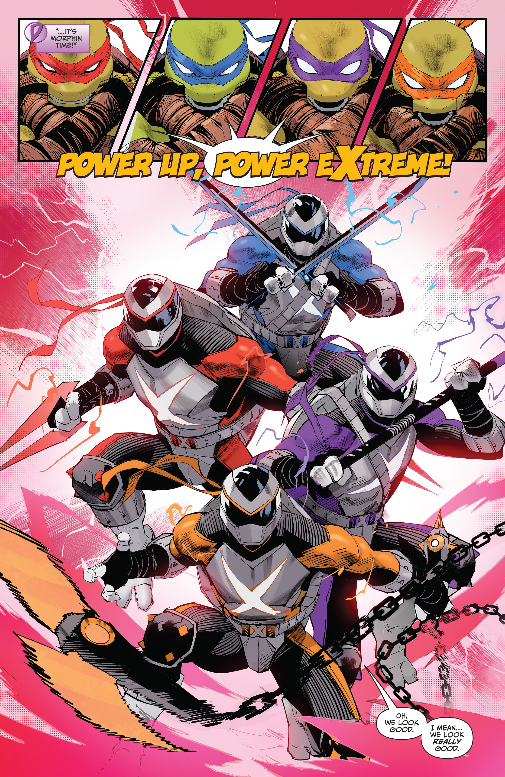 Read online Mighty Morphin Power Rangers/ Teenage Mutant Ninja Turtles II comic -  Issue #4 - 19