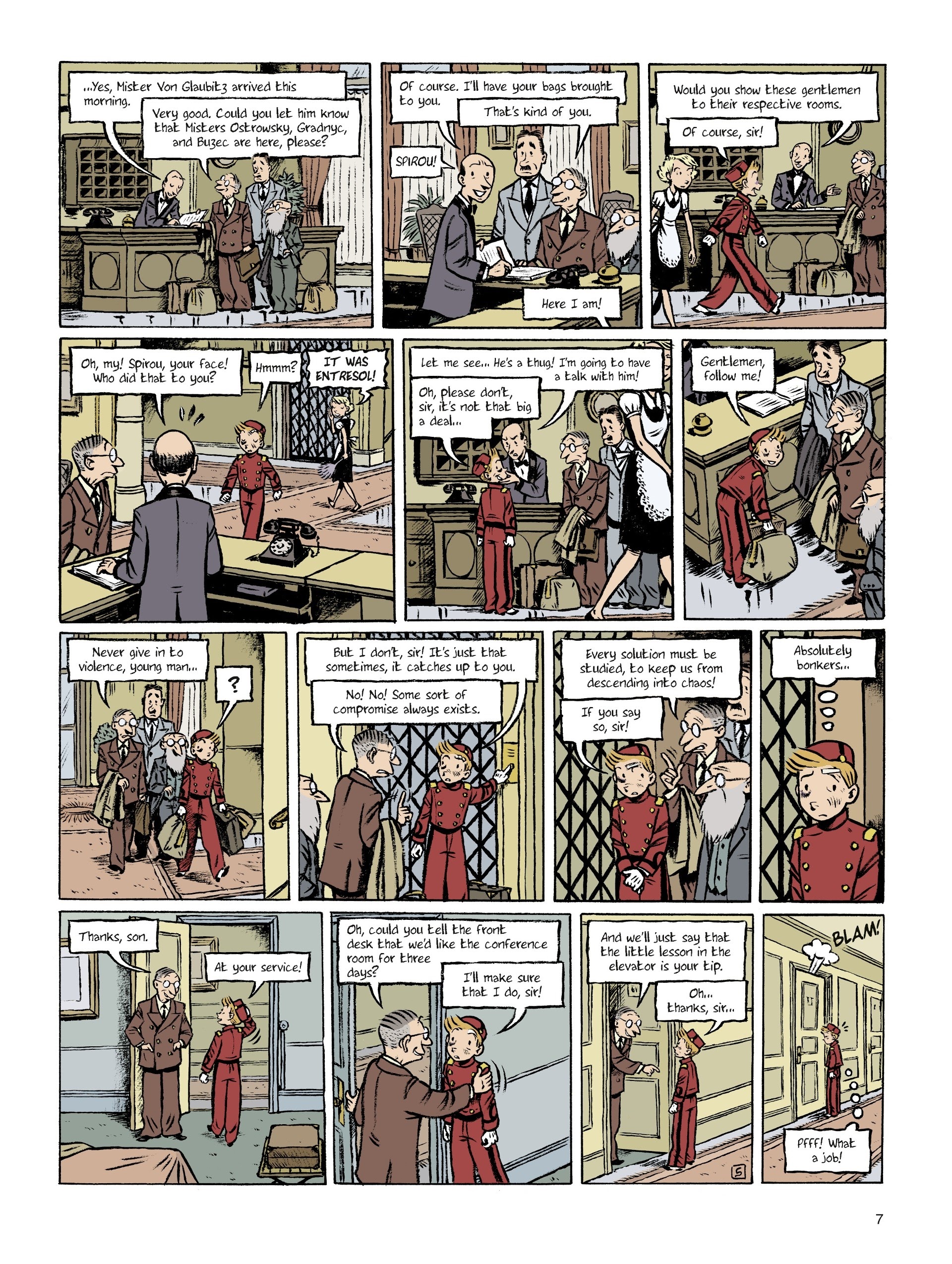 Read online Spirou: The Diary of a Naive Young Man comic -  Issue # TPB - 7