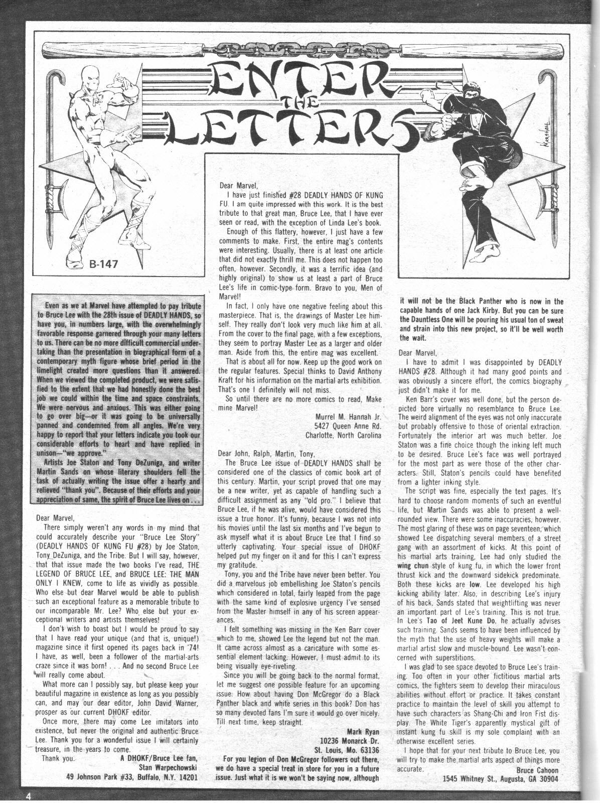 Read online The Deadly Hands of Kung Fu comic -  Issue #31 - 4