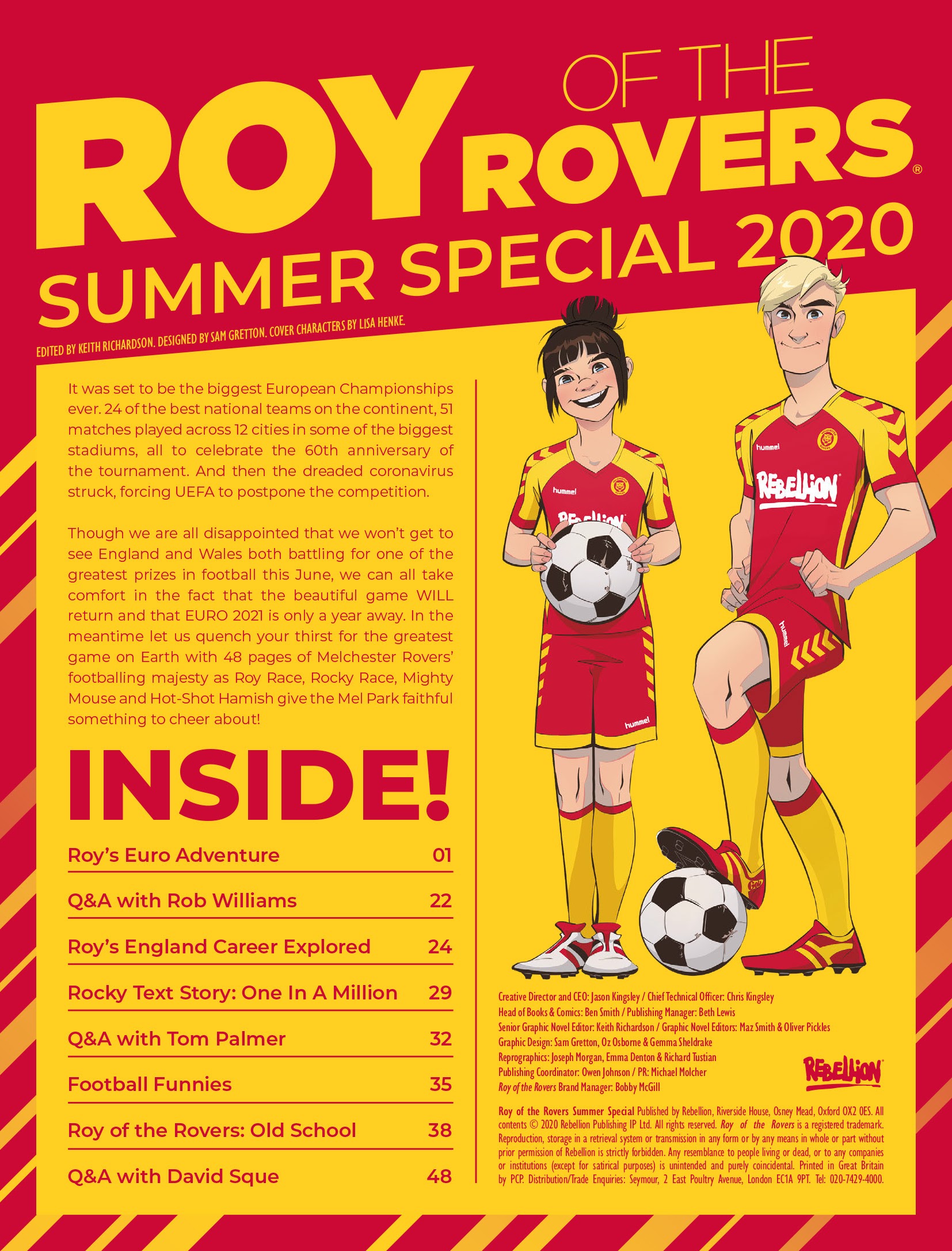 Read online Roy of the Rovers Summer Special 2020 comic -  Issue # Full - 2