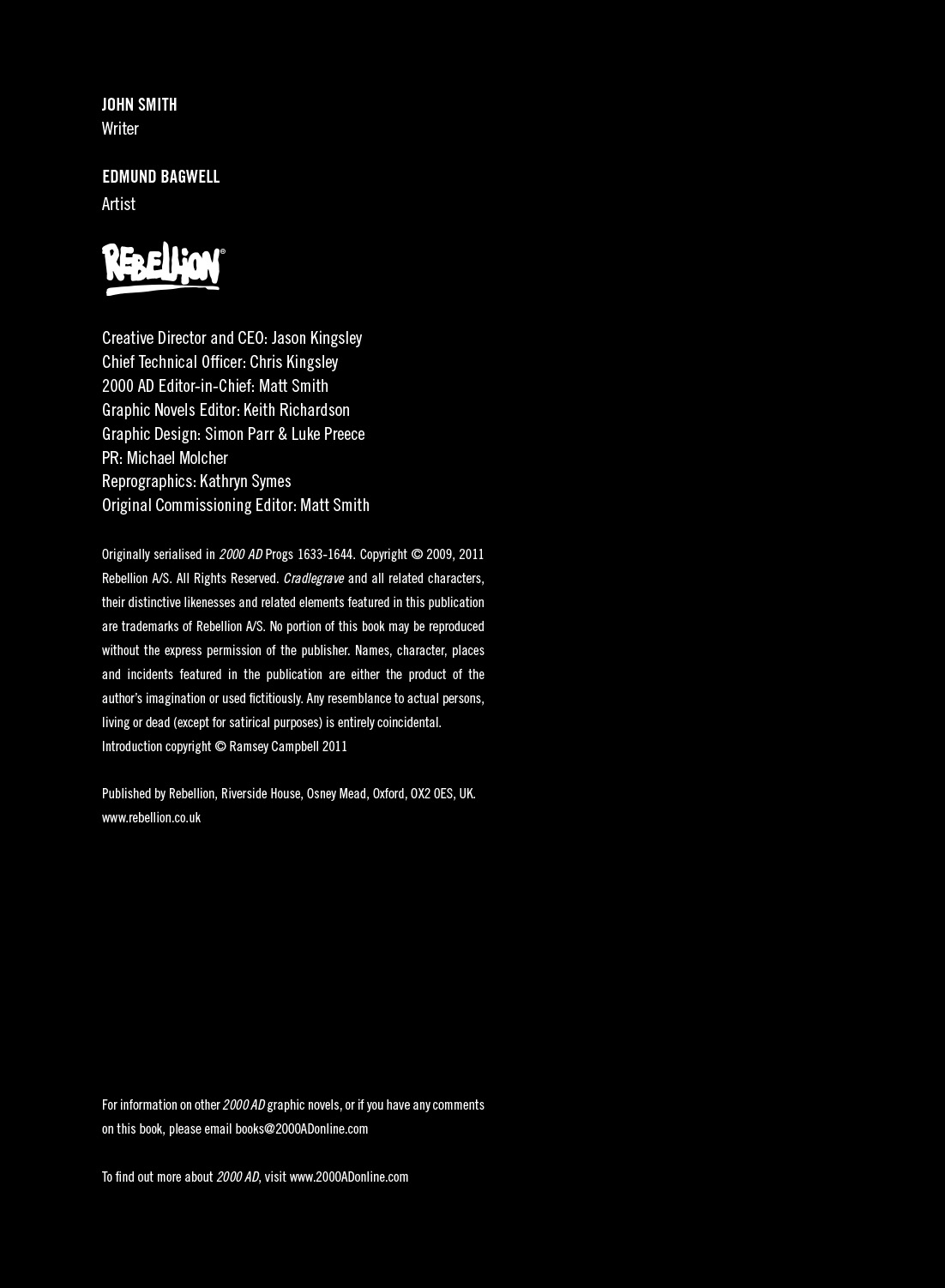 Read online Cradlegrave comic -  Issue # TPB - 2