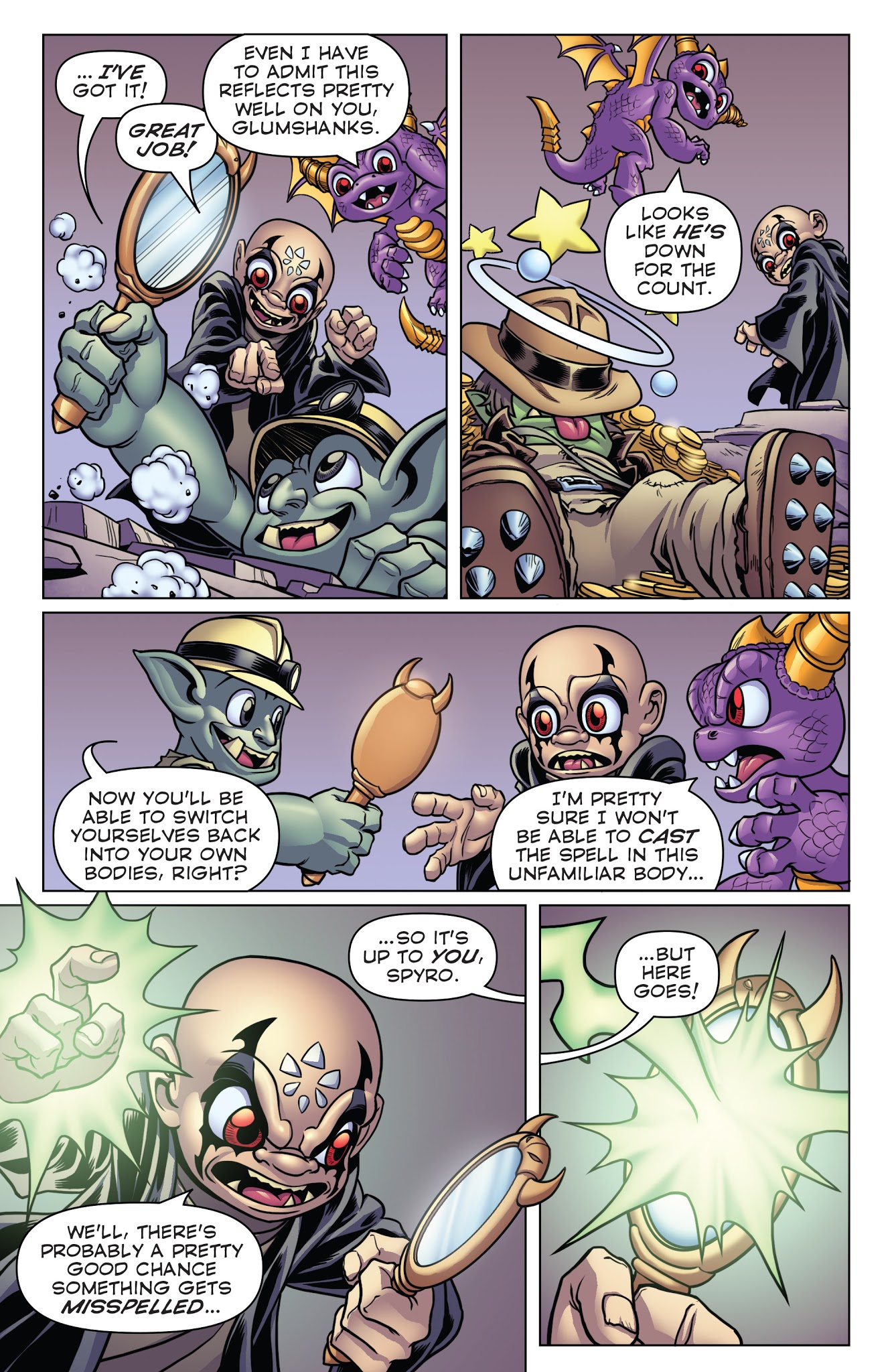 Read online Skylanders Quarterly-Spyro & Friends: Biting Back comic -  Issue # Full - 38