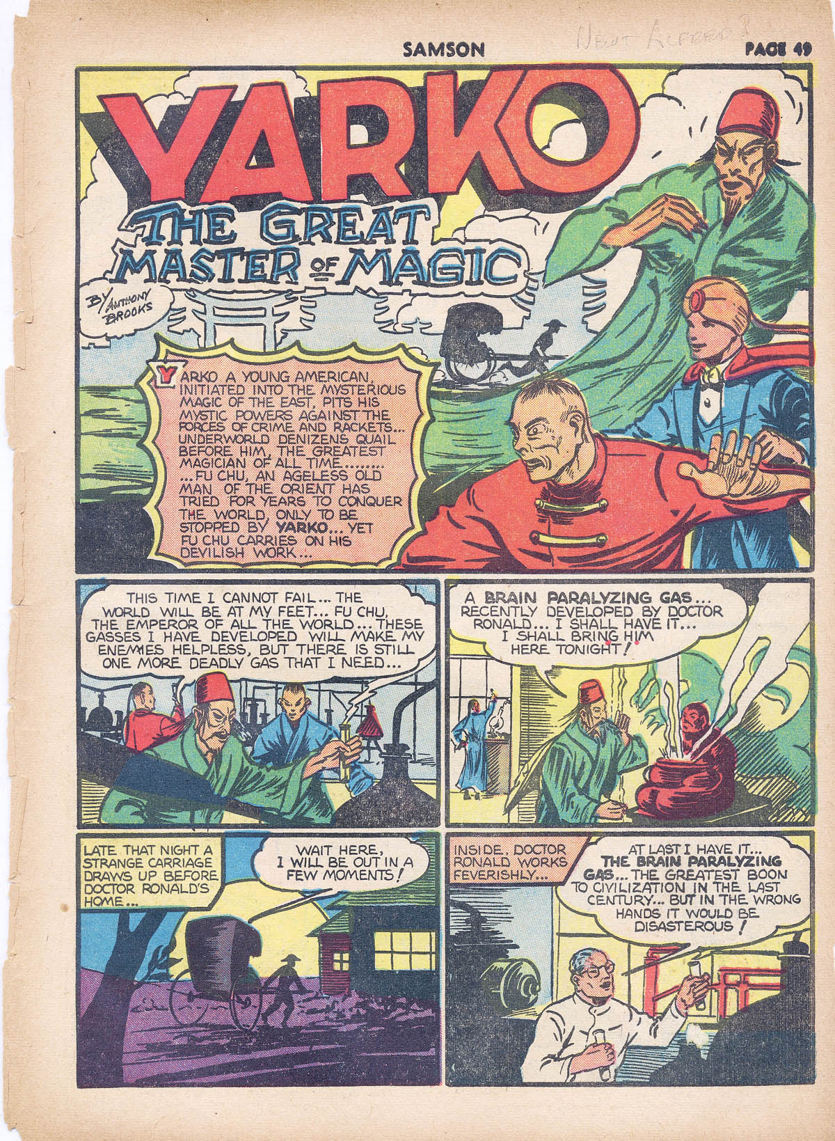 Read online Samson (1940) comic -  Issue #4 - 50