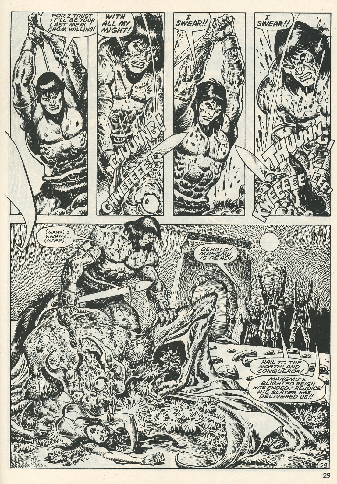 Read online The Savage Sword Of Conan comic -  Issue #123 - 29