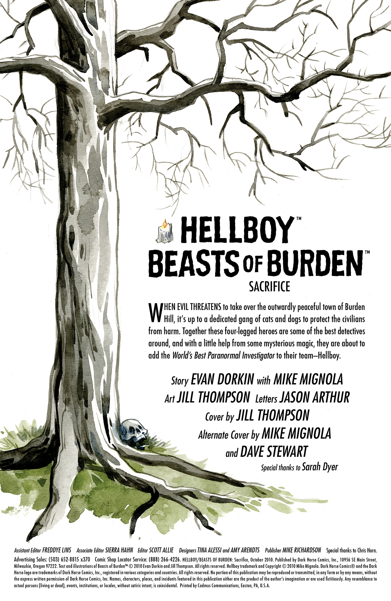 Read online Hellboy/Beasts of Burden: Sacrifice comic -  Issue # Full - 3