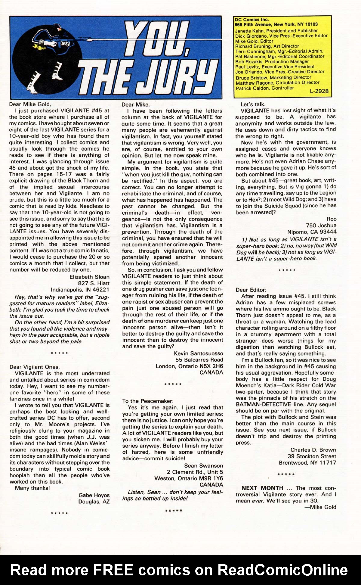 Read online Vigilante (1983) comic -  Issue #49 - 30