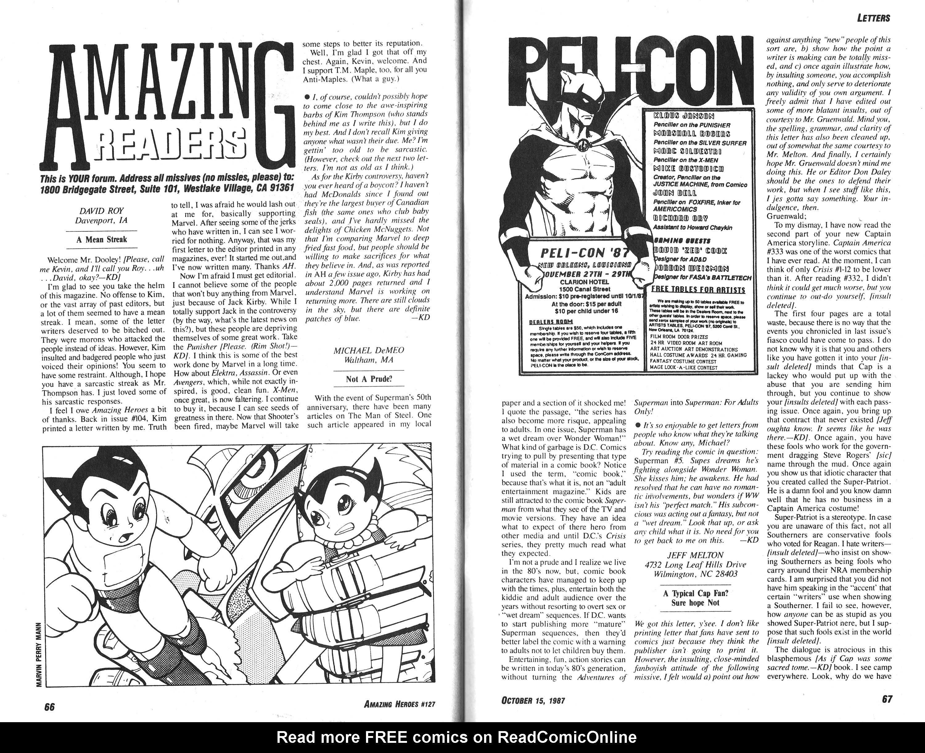 Read online Amazing Heroes comic -  Issue #127 - 34