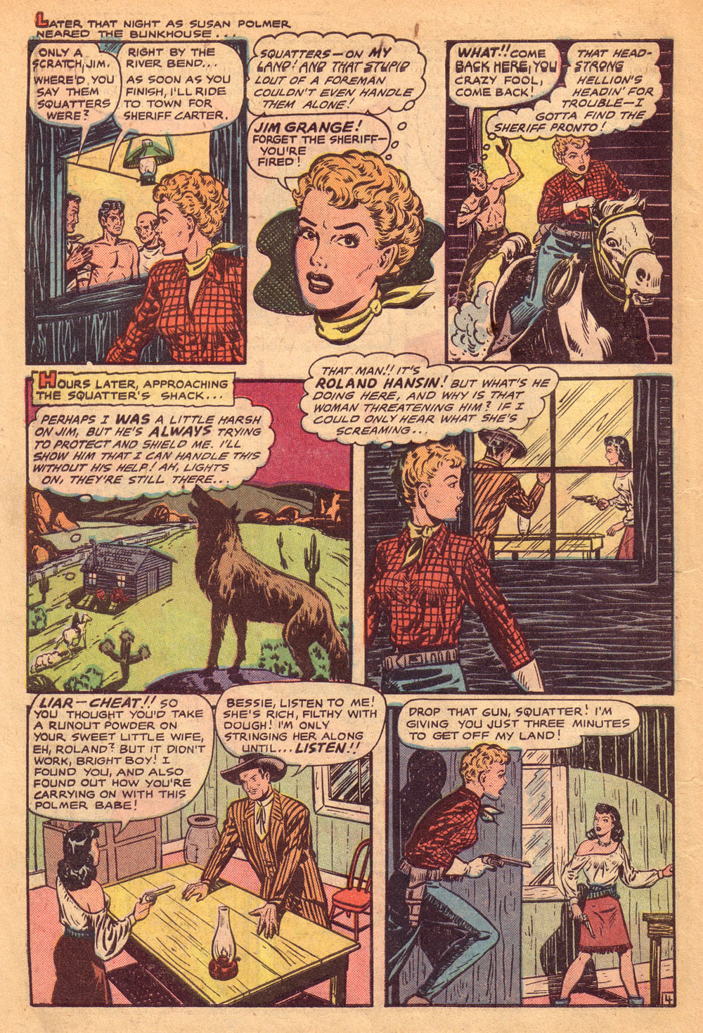Read online Cowgirl Romances (1950) comic -  Issue #4 - 6
