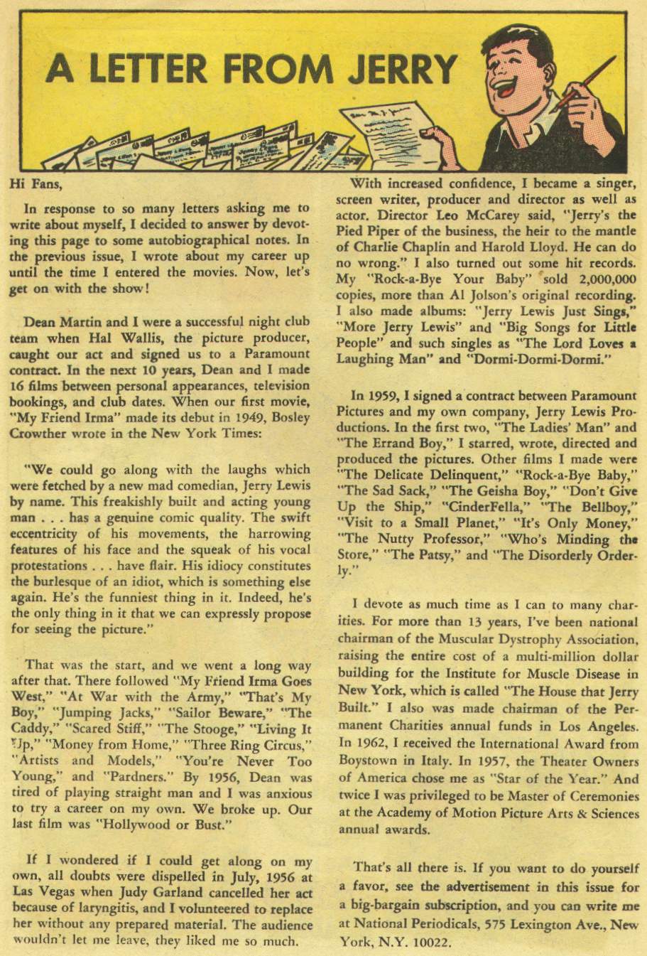 Read online The Adventures of Jerry Lewis comic -  Issue #89 - 22