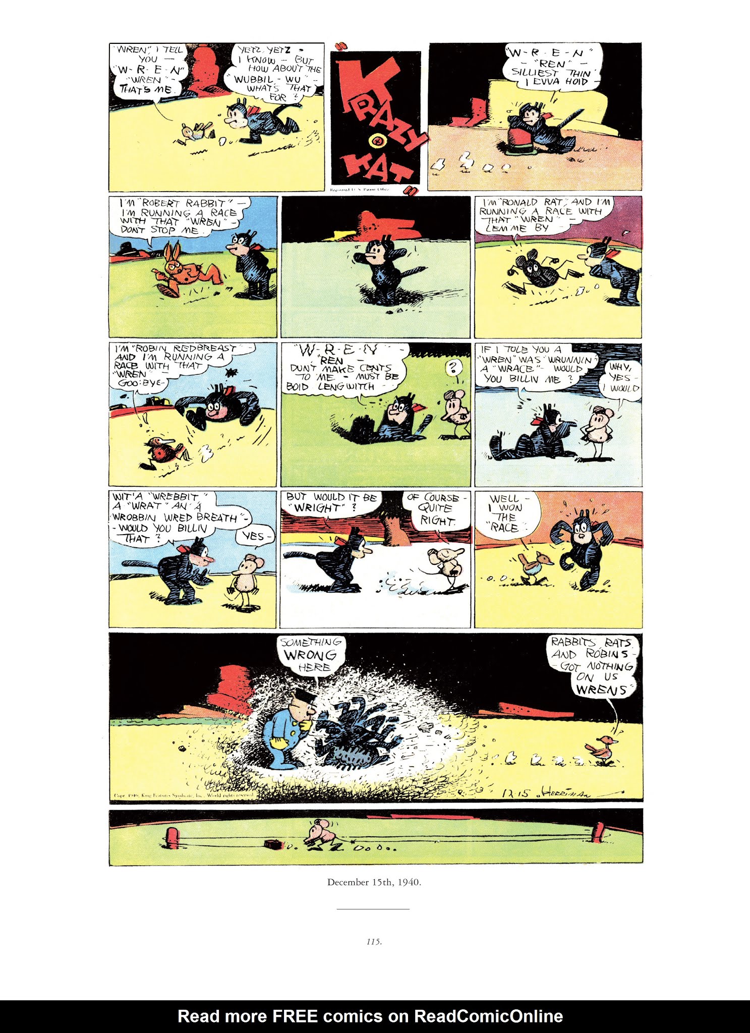 Read online Krazy & Ignatz comic -  Issue # TPB 11 - 115