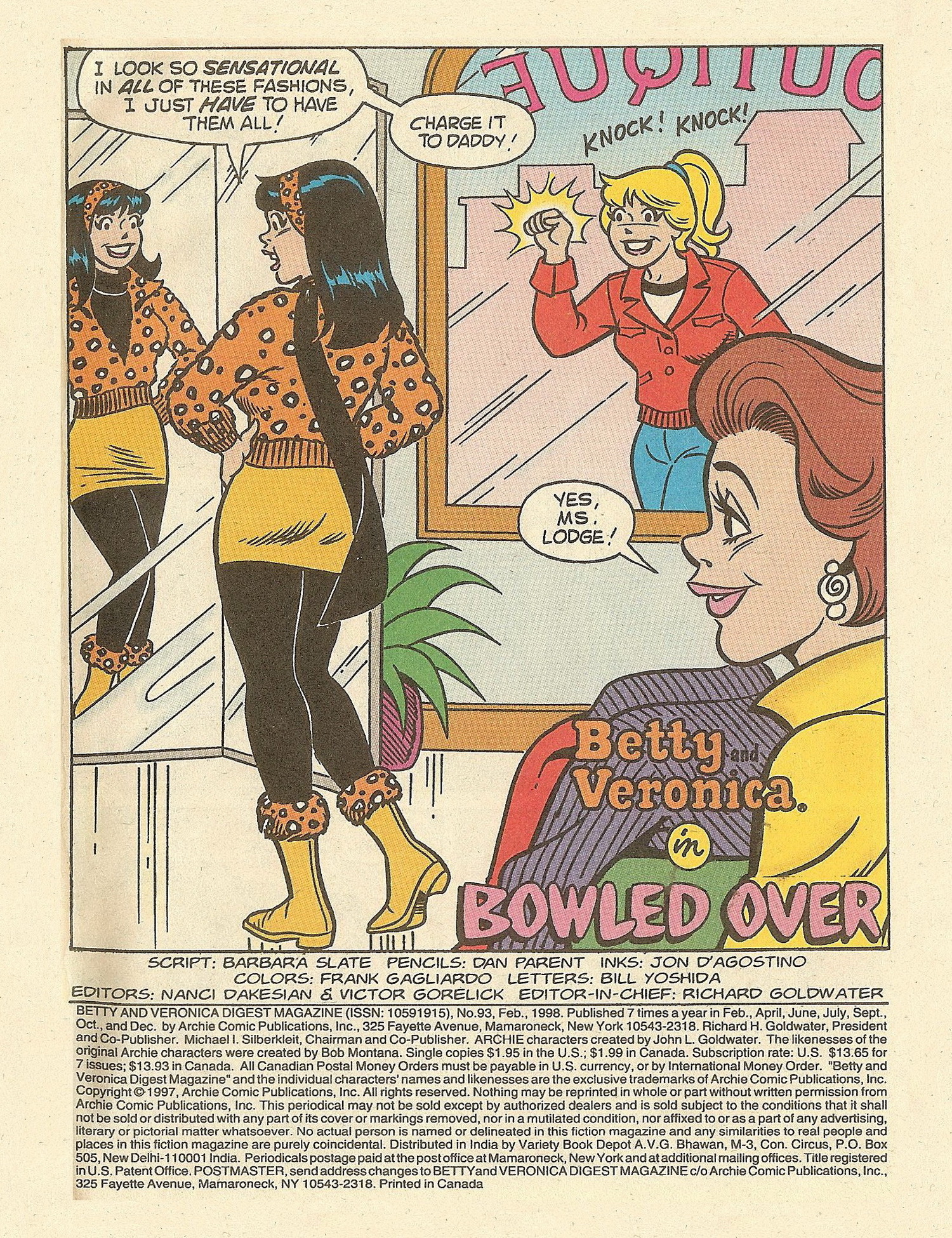 Read online Betty and Veronica Digest Magazine comic -  Issue #93 - 4
