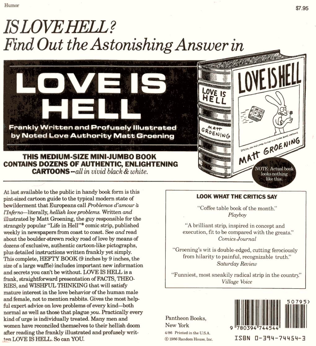 Read online Life In Hell comic -  Issue # TPB Love is Hell - 17