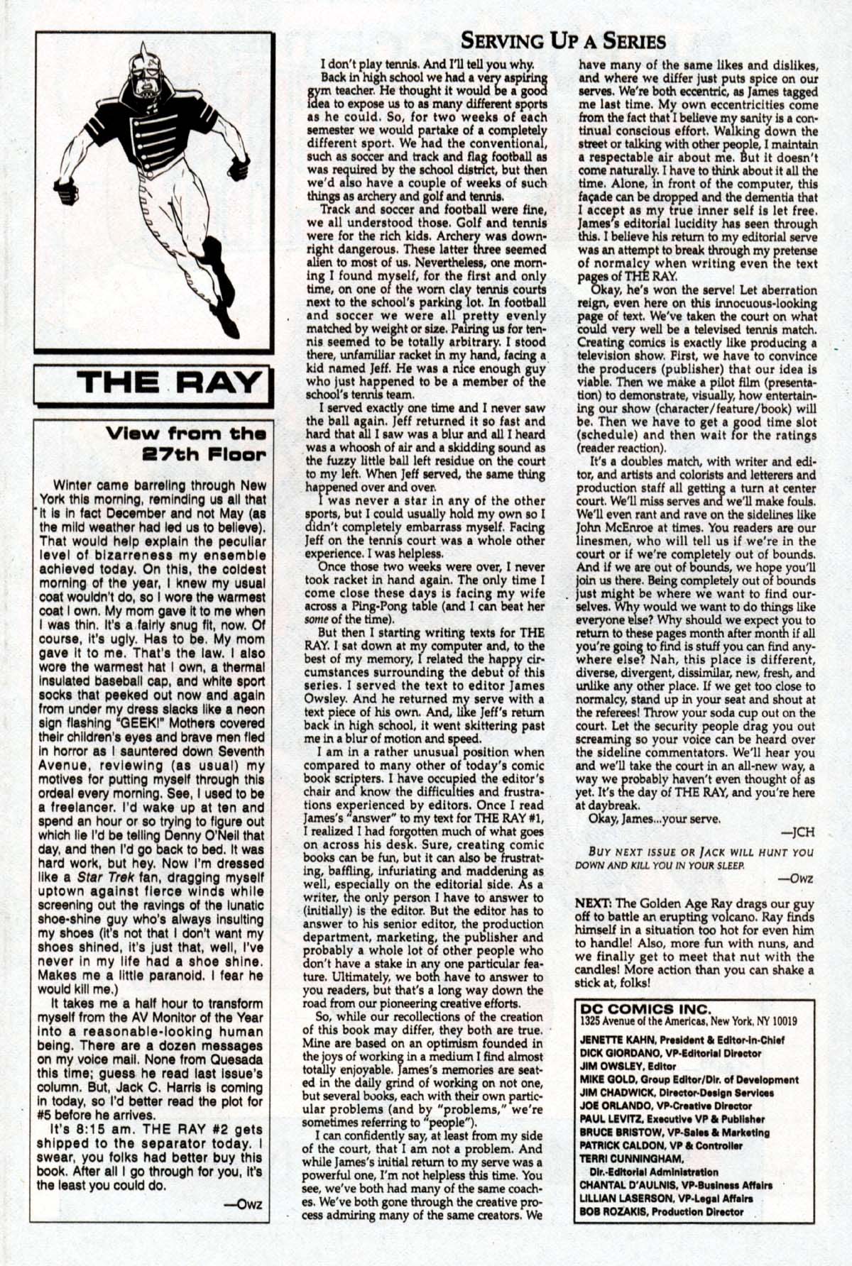Read online The Ray (1992) comic -  Issue #3 - 27