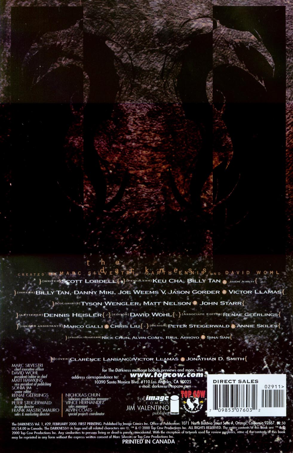 Read online The Darkness (1996) comic -  Issue #29 - 2