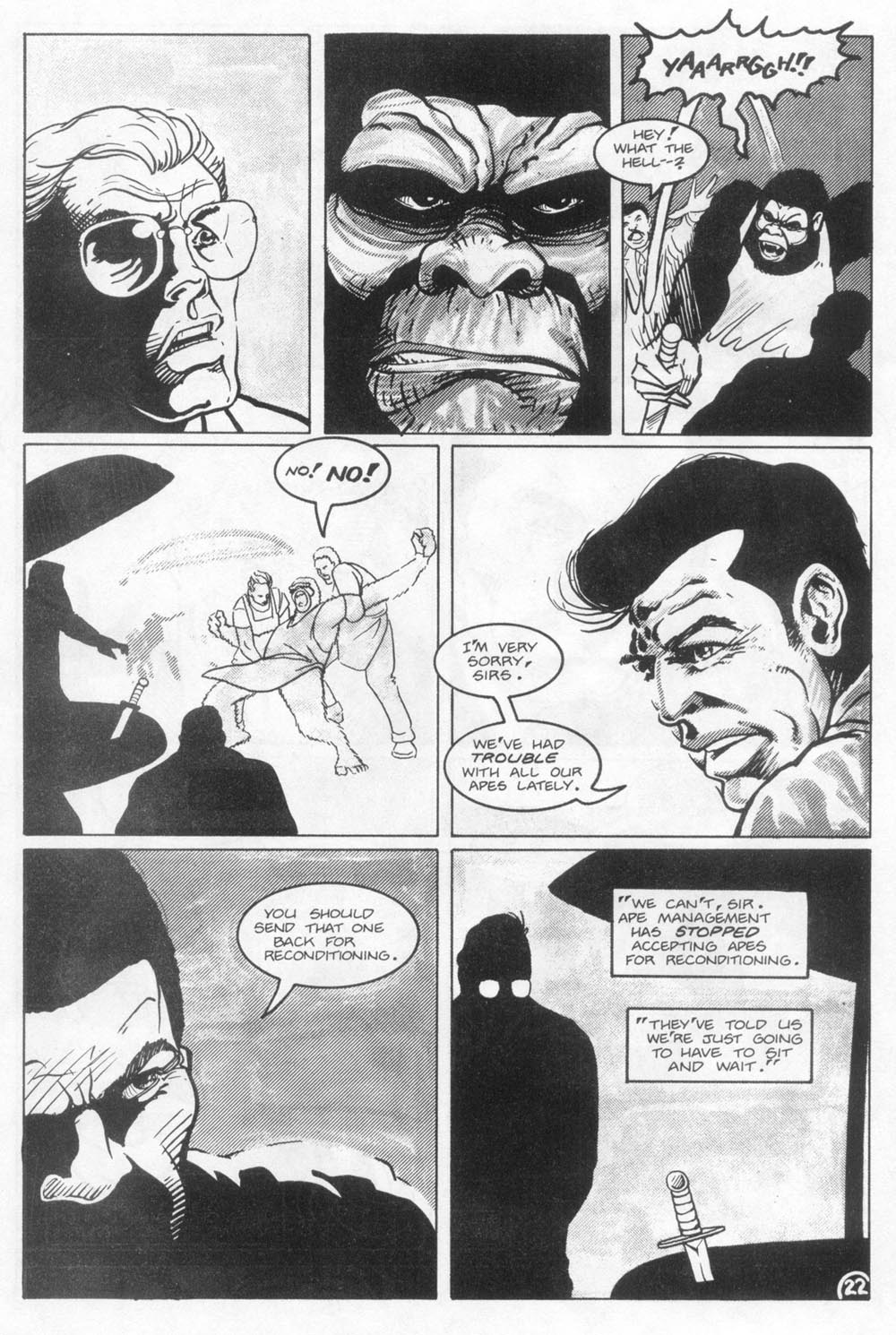 Read online Planet of the Apes (1990) comic -  Issue #19 - 24