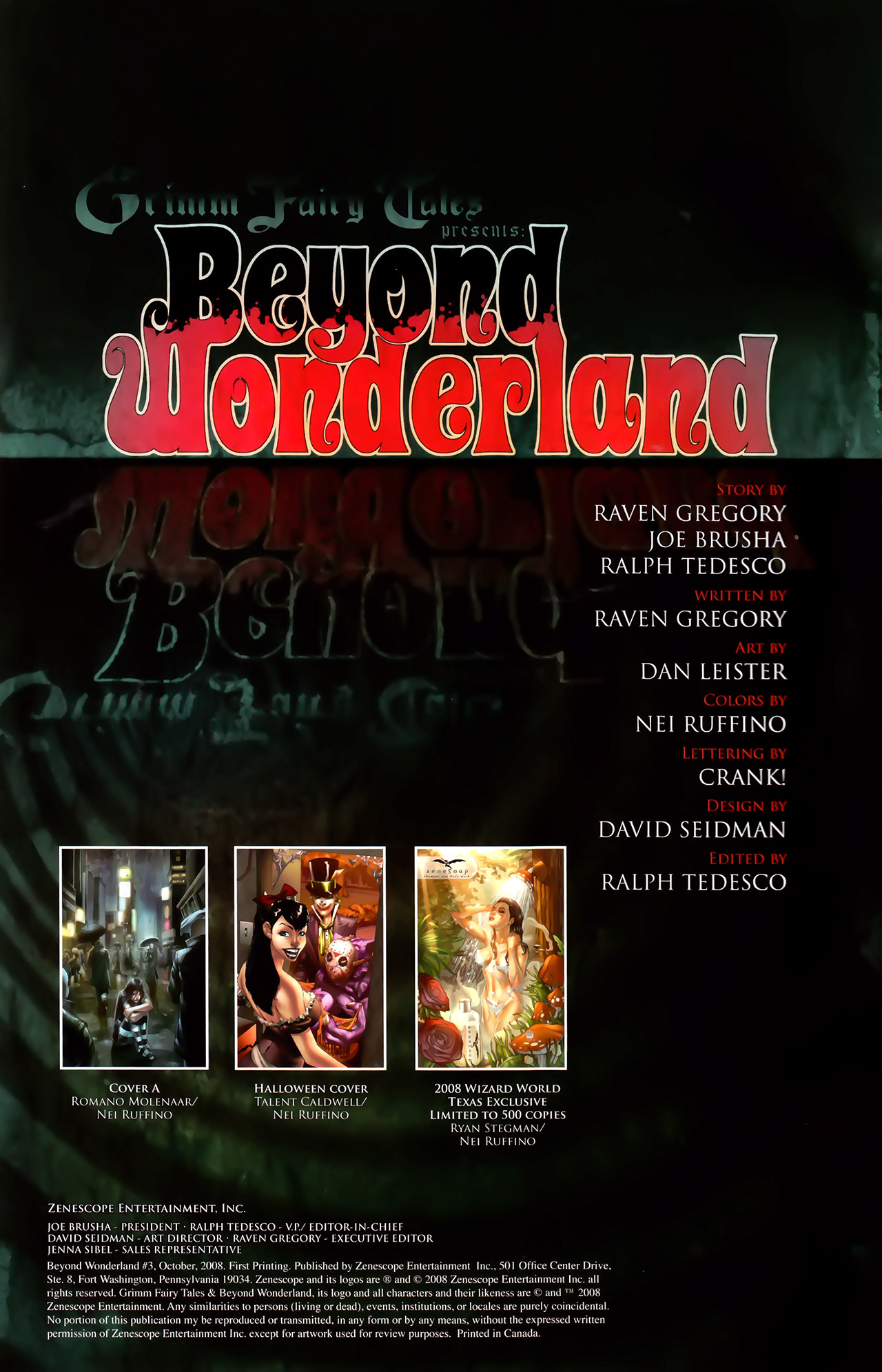 Read online Grimm Fairy Tales: Beyond Wonderland comic -  Issue #3 - 3