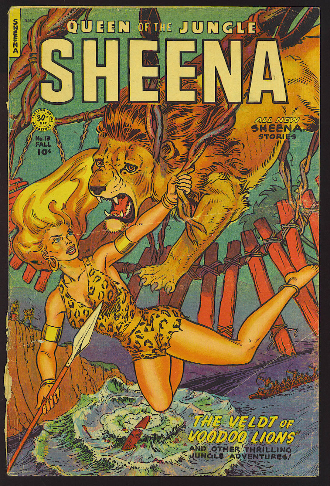 Read online Sheena, Queen of the Jungle (1942) comic -  Issue #13 - 1