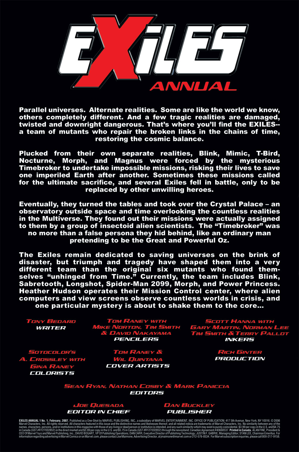 Read online Exiles (2001) comic -  Issue # _Annual - 2