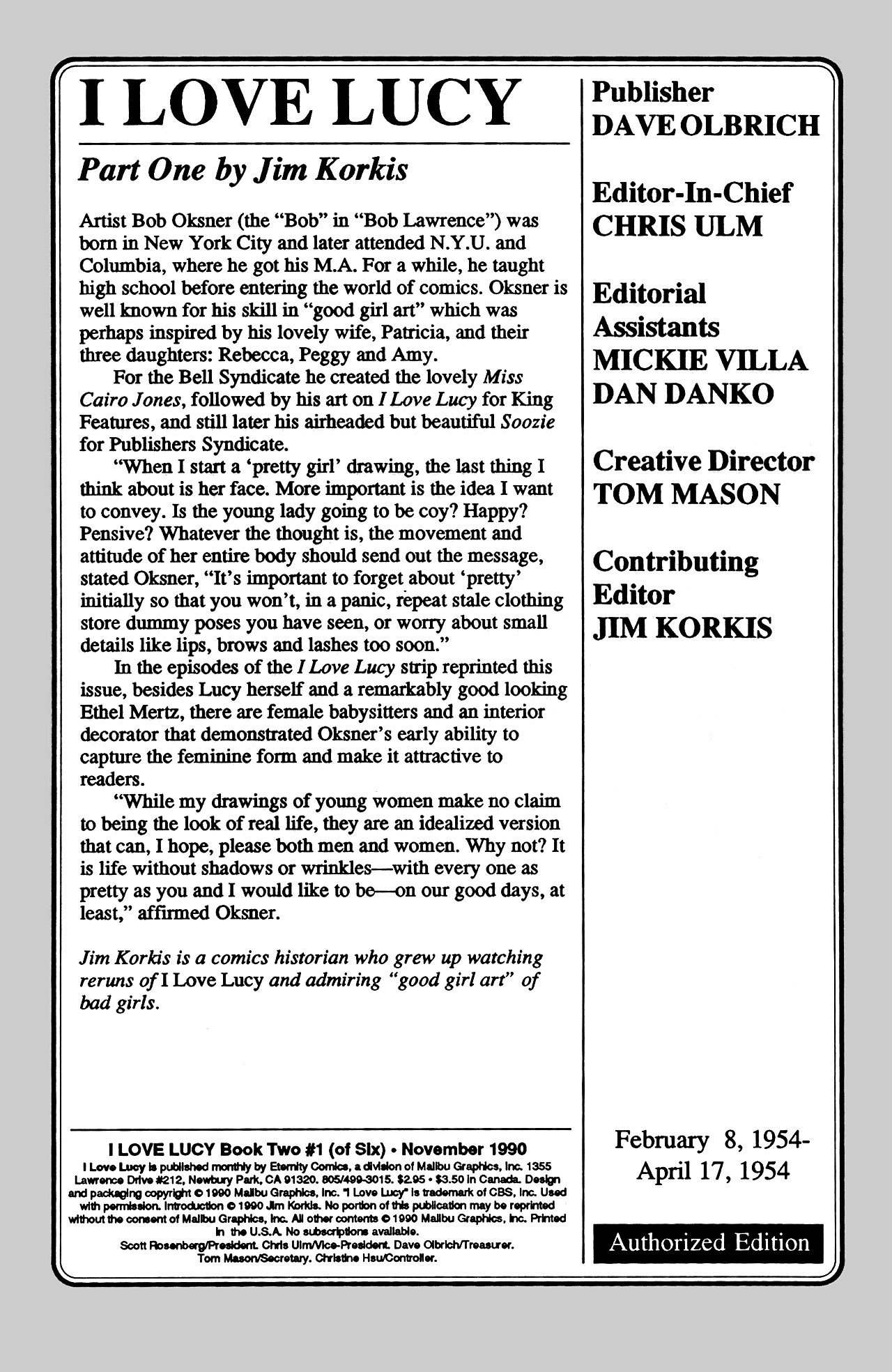 Read online I Love Lucy Too comic -  Issue #1 - 2