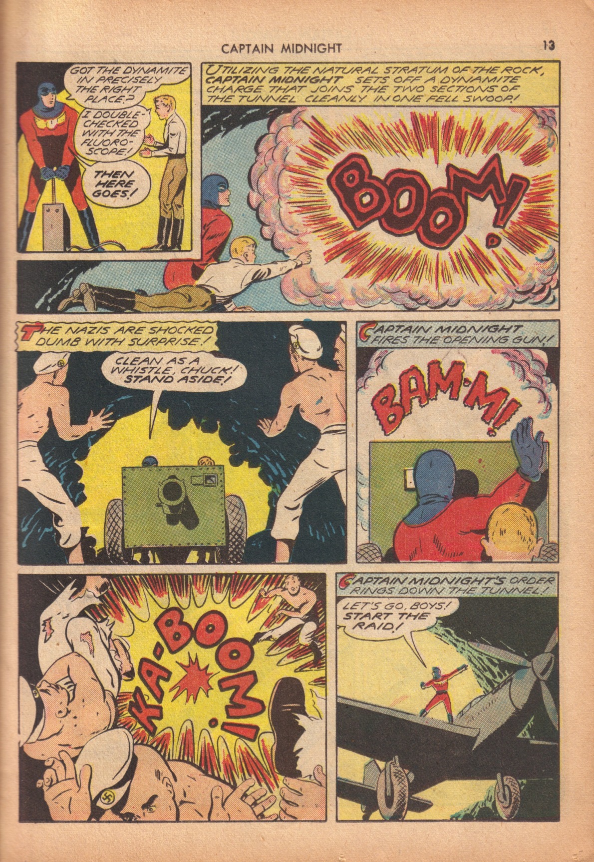 Read online Captain Midnight (1942) comic -  Issue #10 - 13