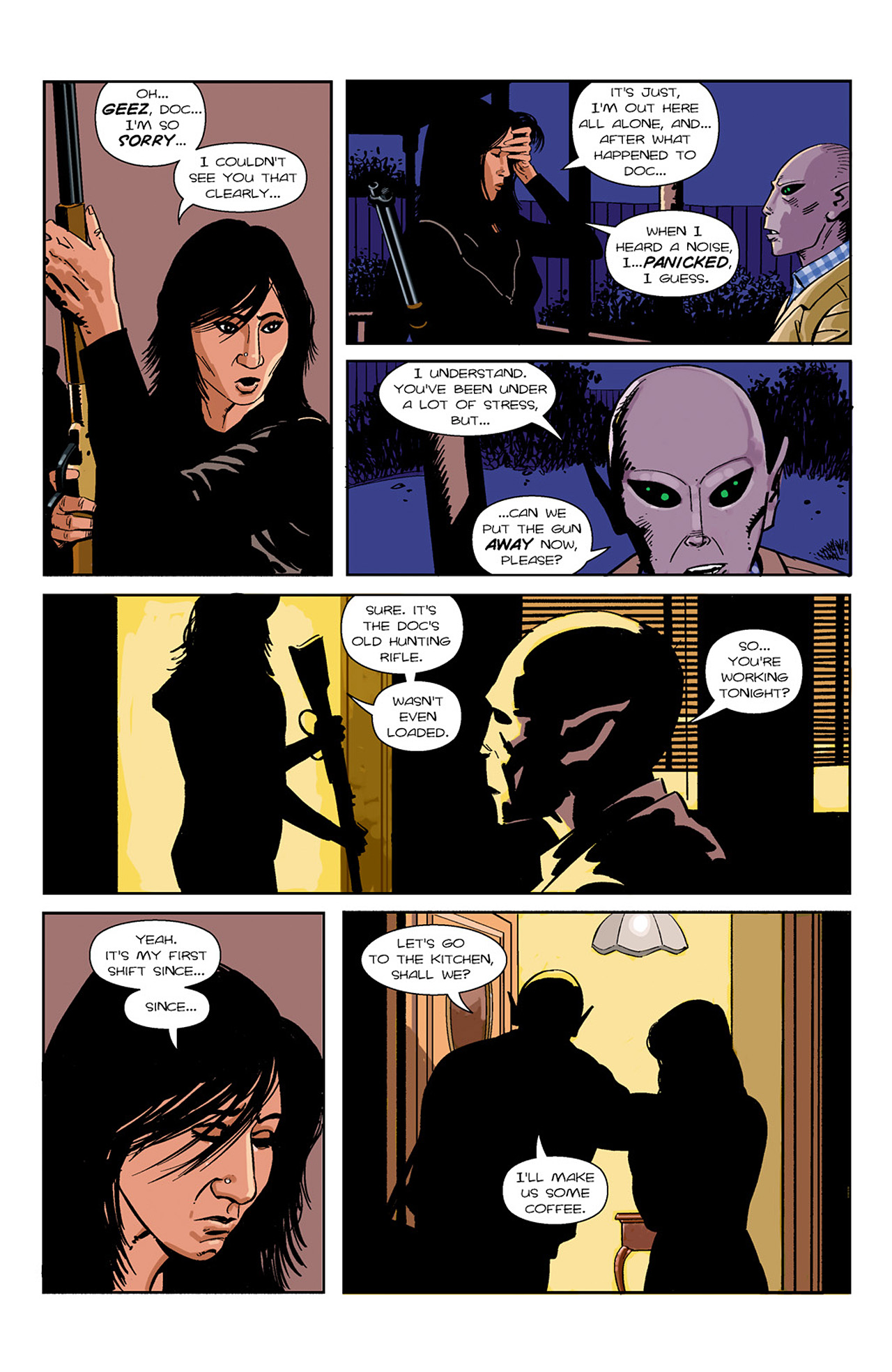 Read online Resident Alien comic -  Issue #1 - 4