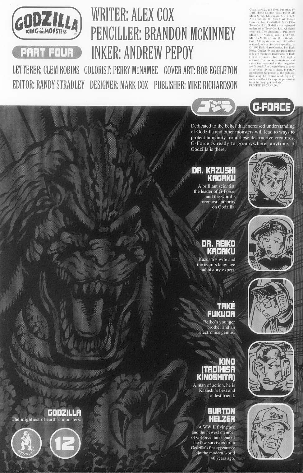 Read online Godzilla (1995) comic -  Issue #12 - 3