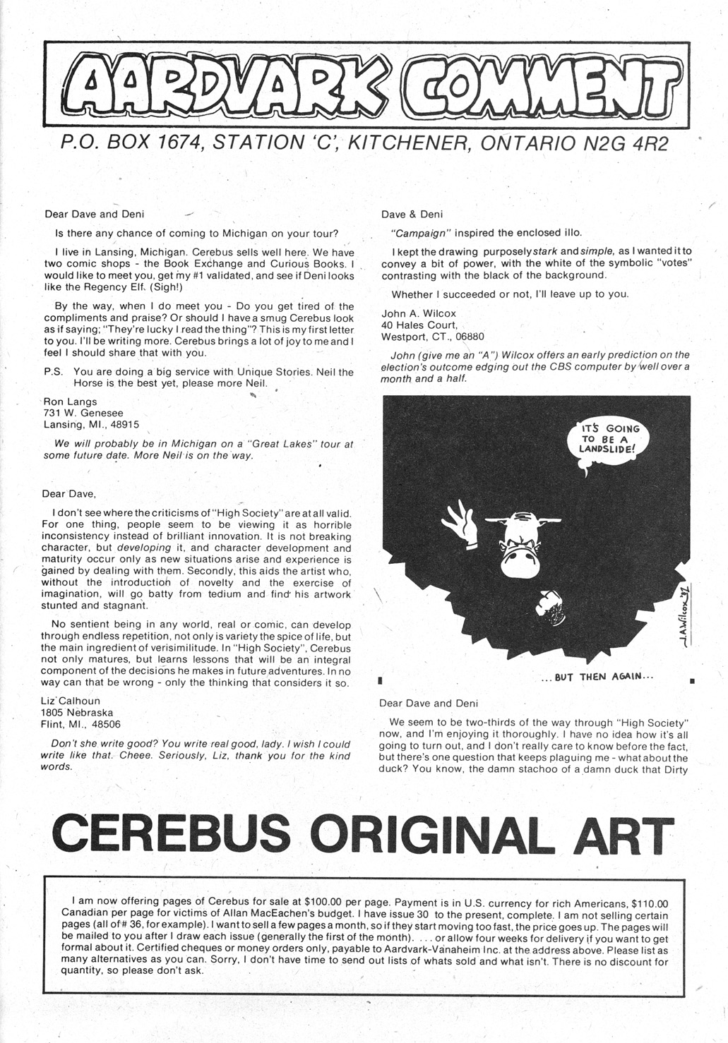 Cerebus Issue #43 #43 - English 30