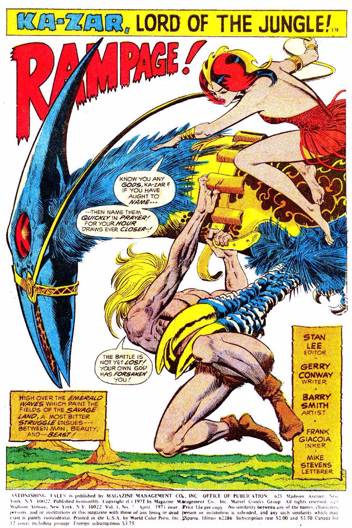 Read online Astonishing Tales (1970) comic -  Issue #5 - 12