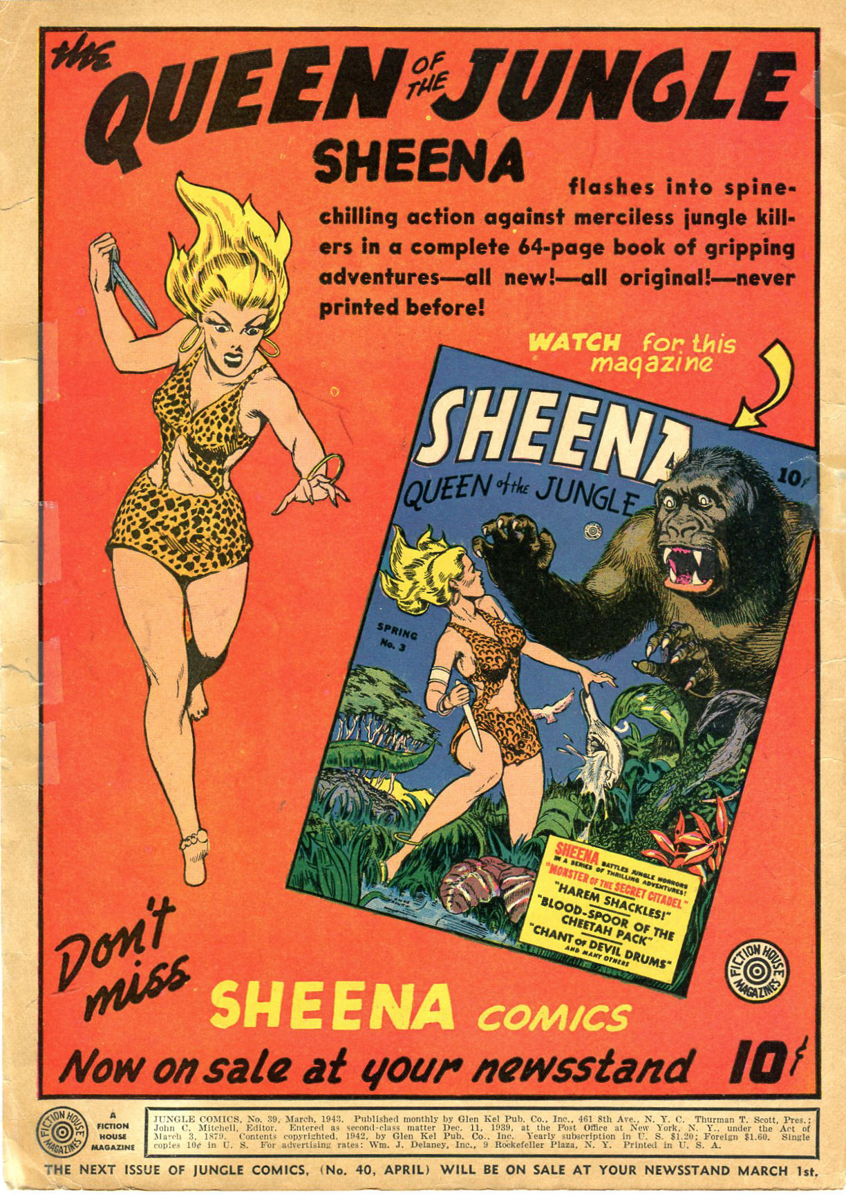 Read online Jungle Comics comic -  Issue #39 - 2