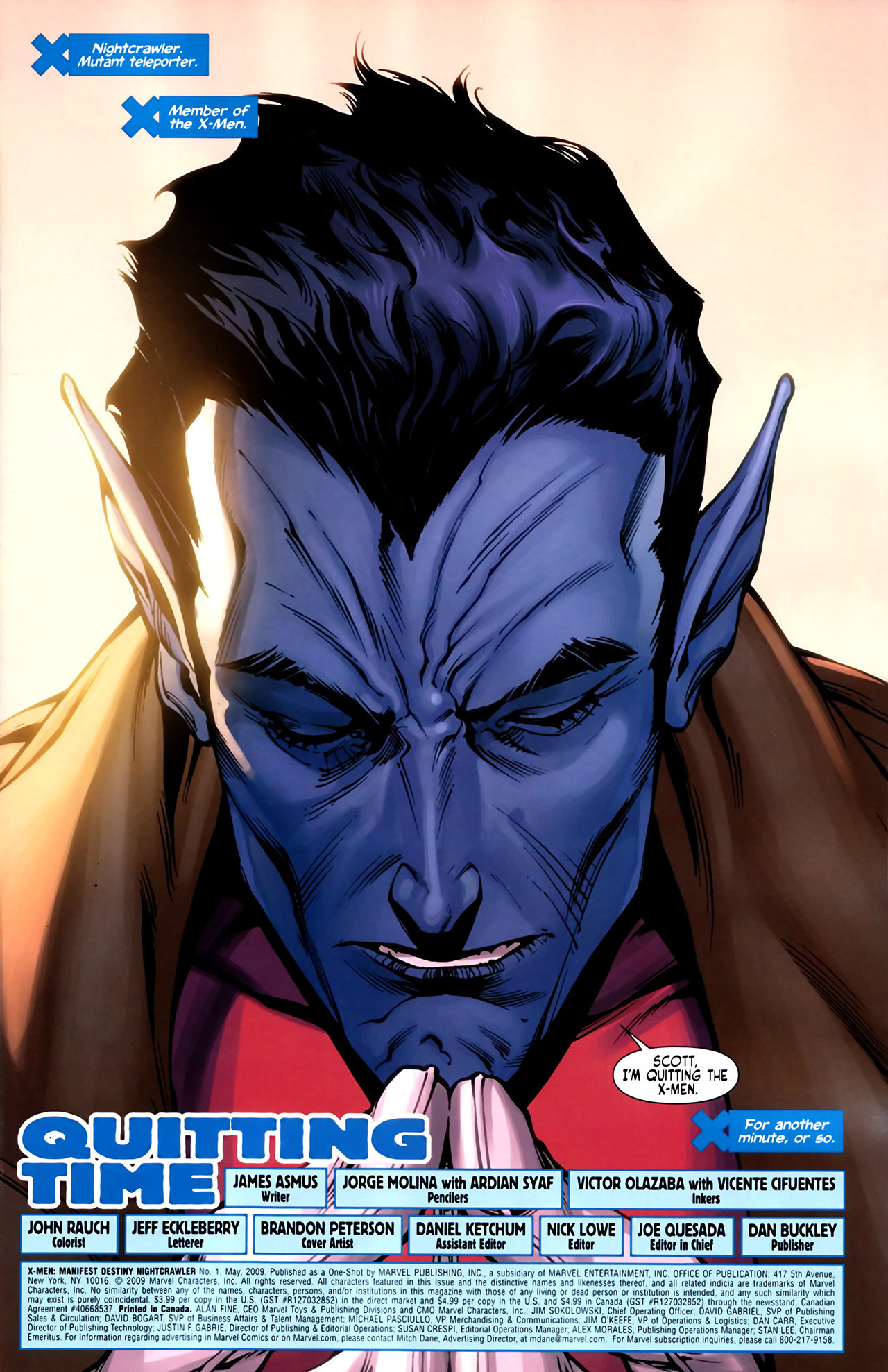 Read online X-Men: Manifest Destiny Nightcrawler comic -  Issue # Full - 2