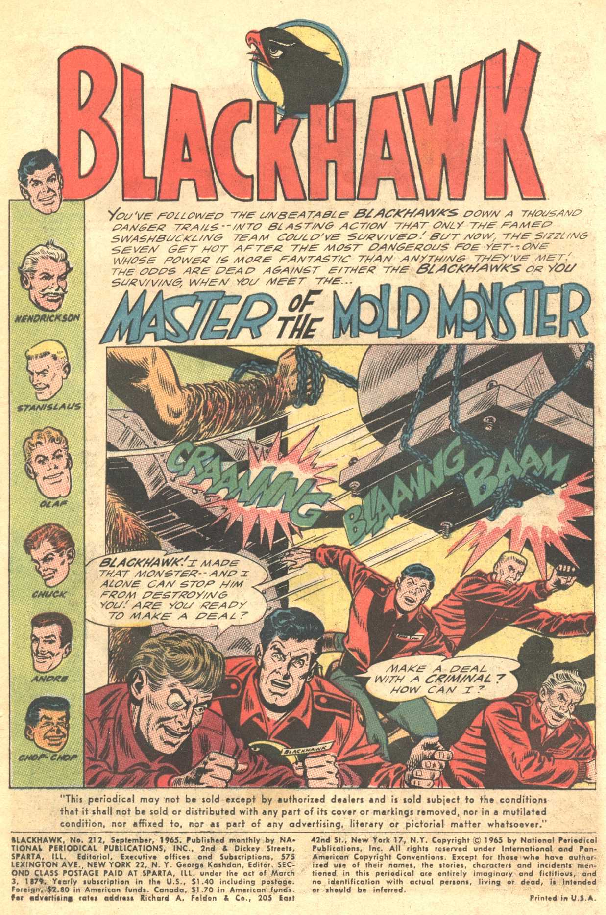 Read online Blackhawk (1957) comic -  Issue #212 - 3