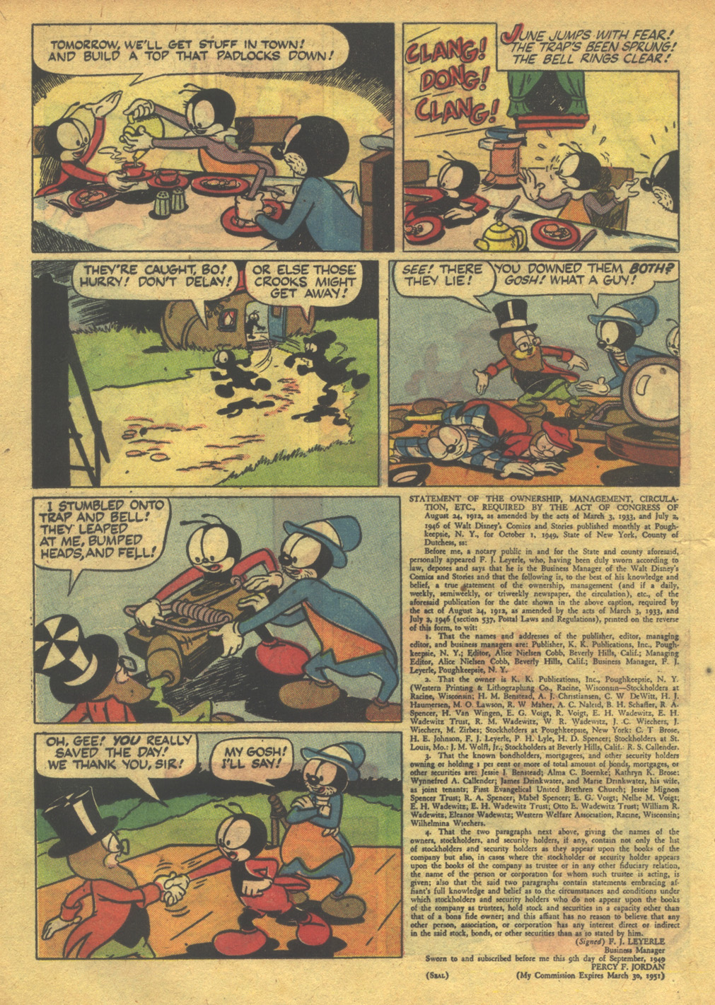 Read online Walt Disney's Comics and Stories comic -  Issue #111 - 30